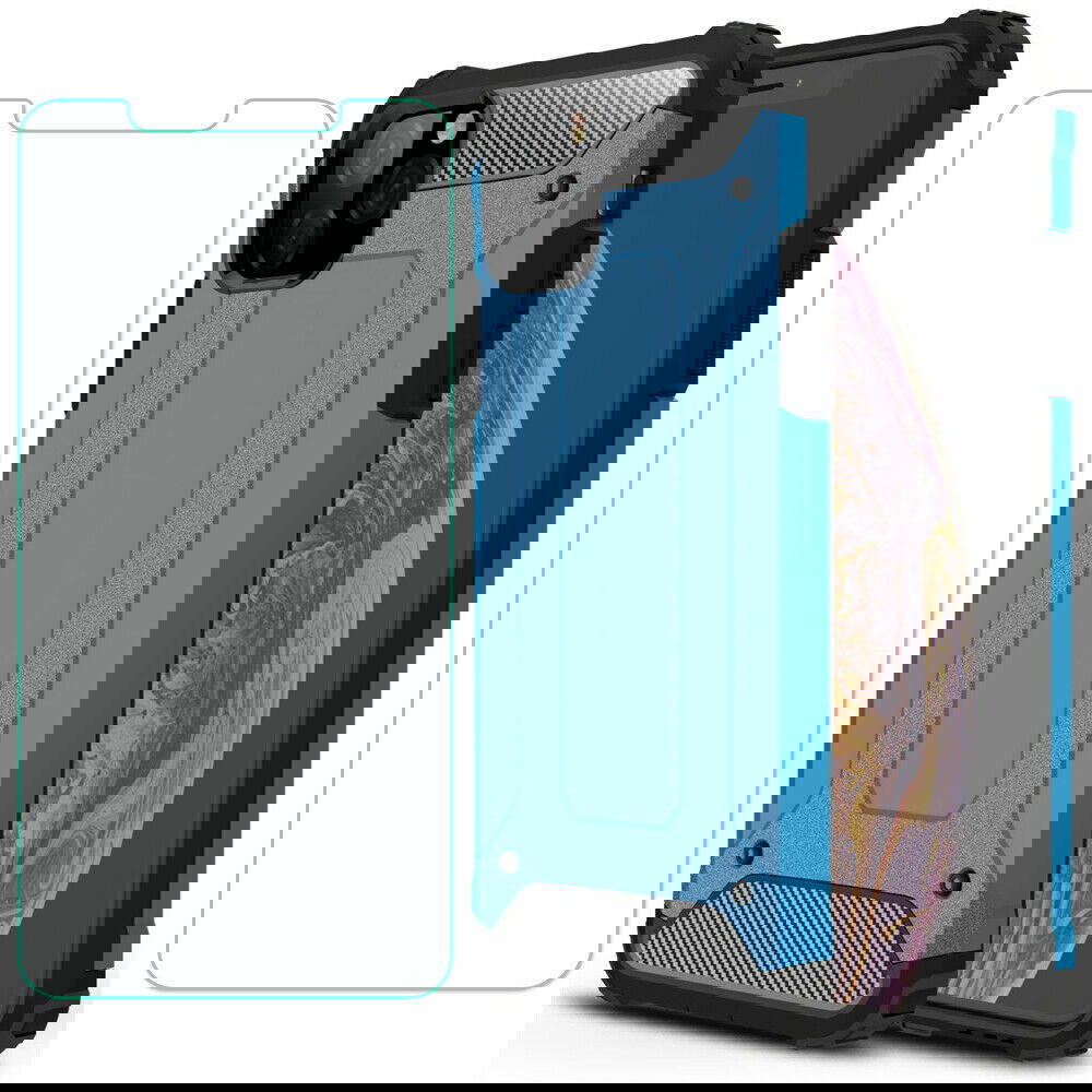 Shockproof Armor Protective Case+Tempered Glass For iPhone - carolay.co