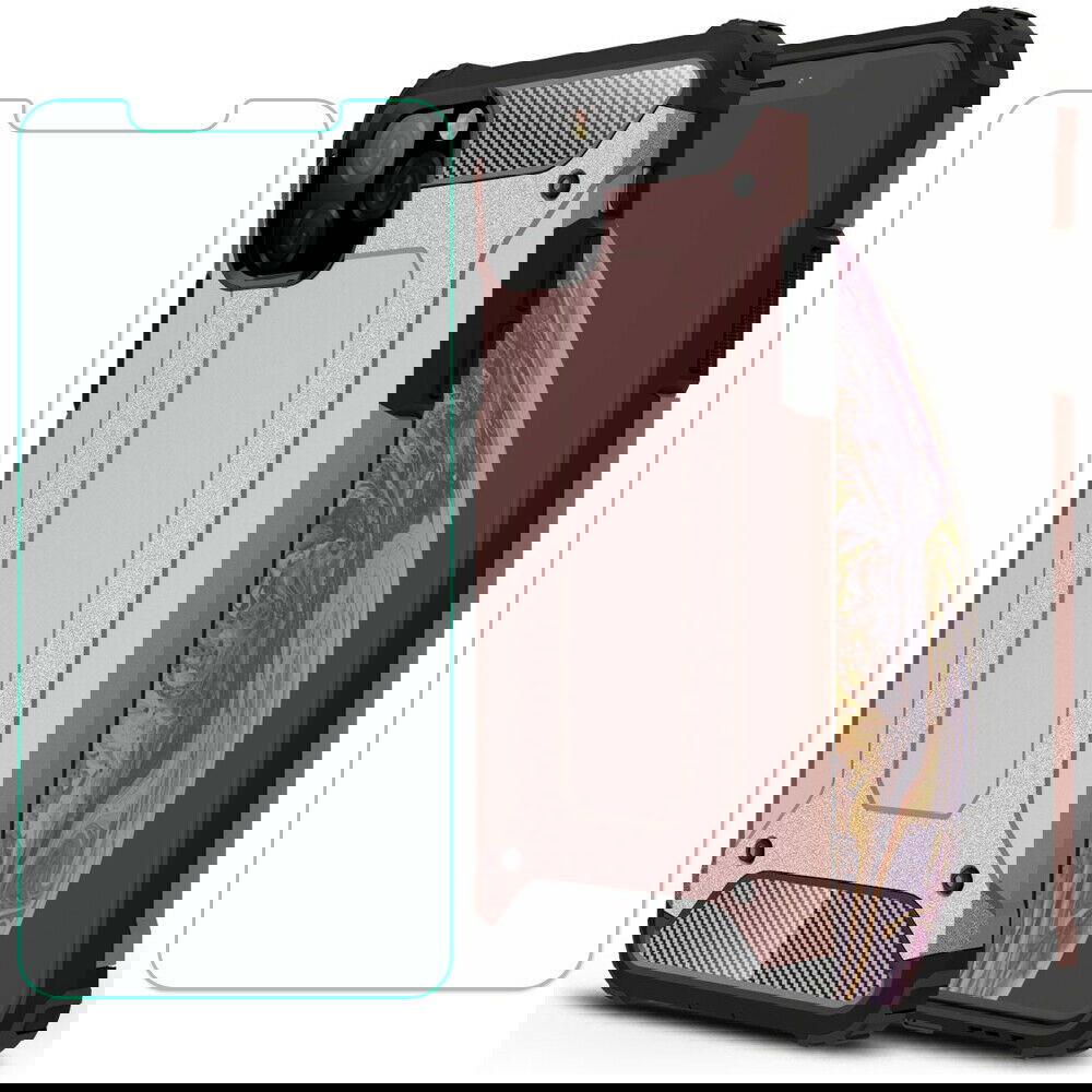 Shockproof Armor Protective Case+Tempered Glass For iPhone - carolay.co