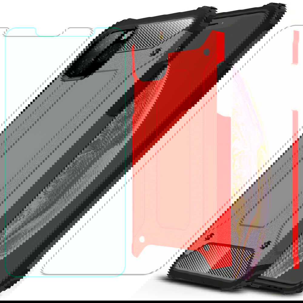 Shockproof Armor Protective Case+Tempered Glass For iPhone - carolay.co