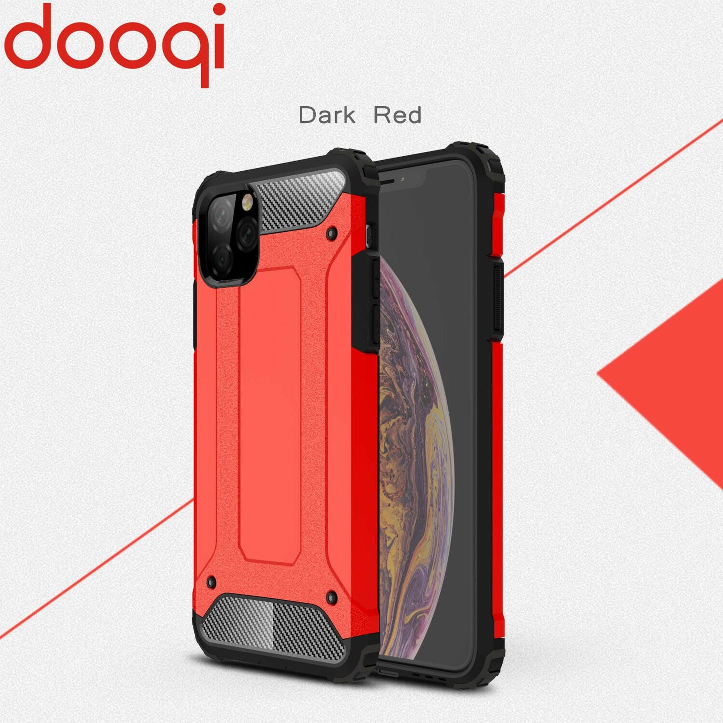 Shockproof Armor Protective Case+Tempered Glass For iPhone - carolay.co