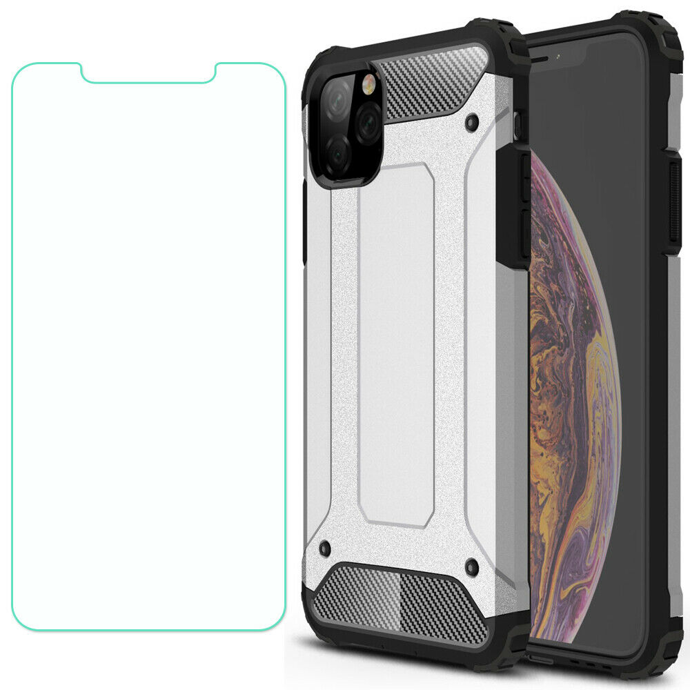 Shockproof Armor Protective Case+Tempered Glass For iPhone - carolay.co