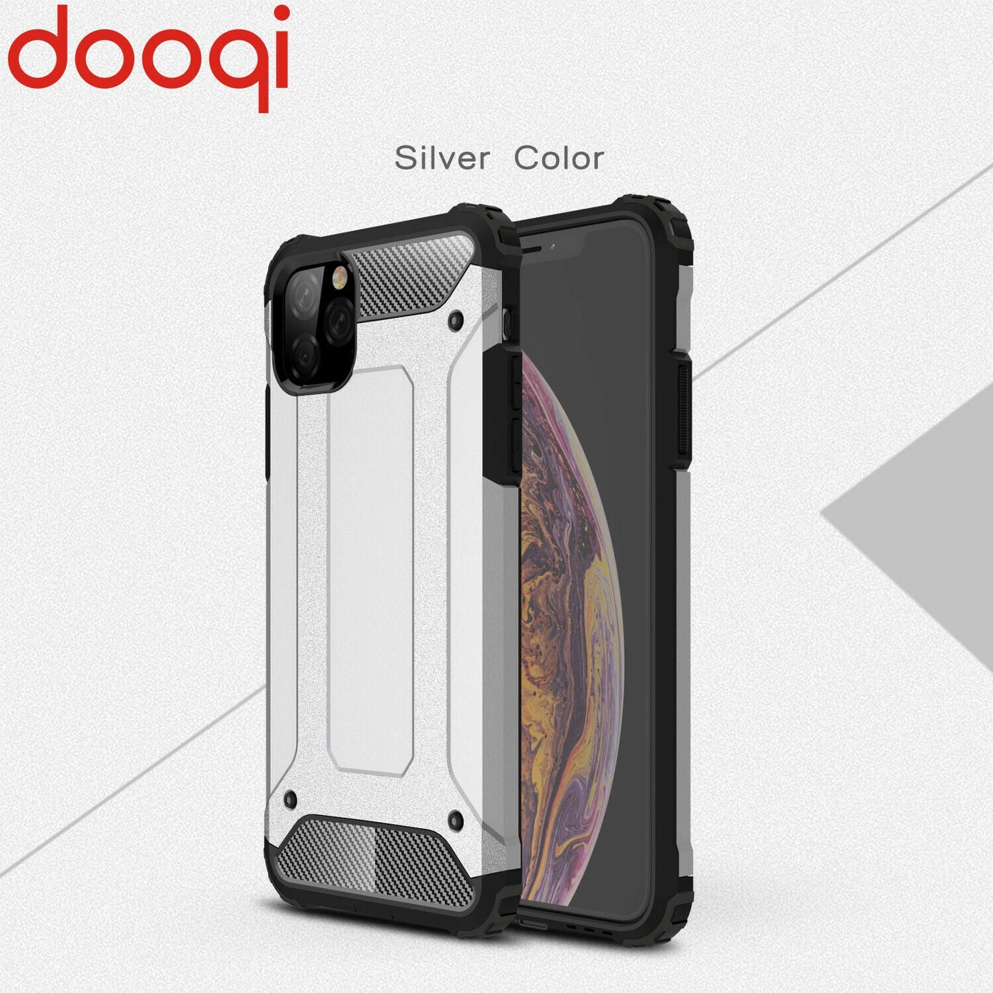 Shockproof Armor Protective Case+Tempered Glass For iPhone - carolay.co