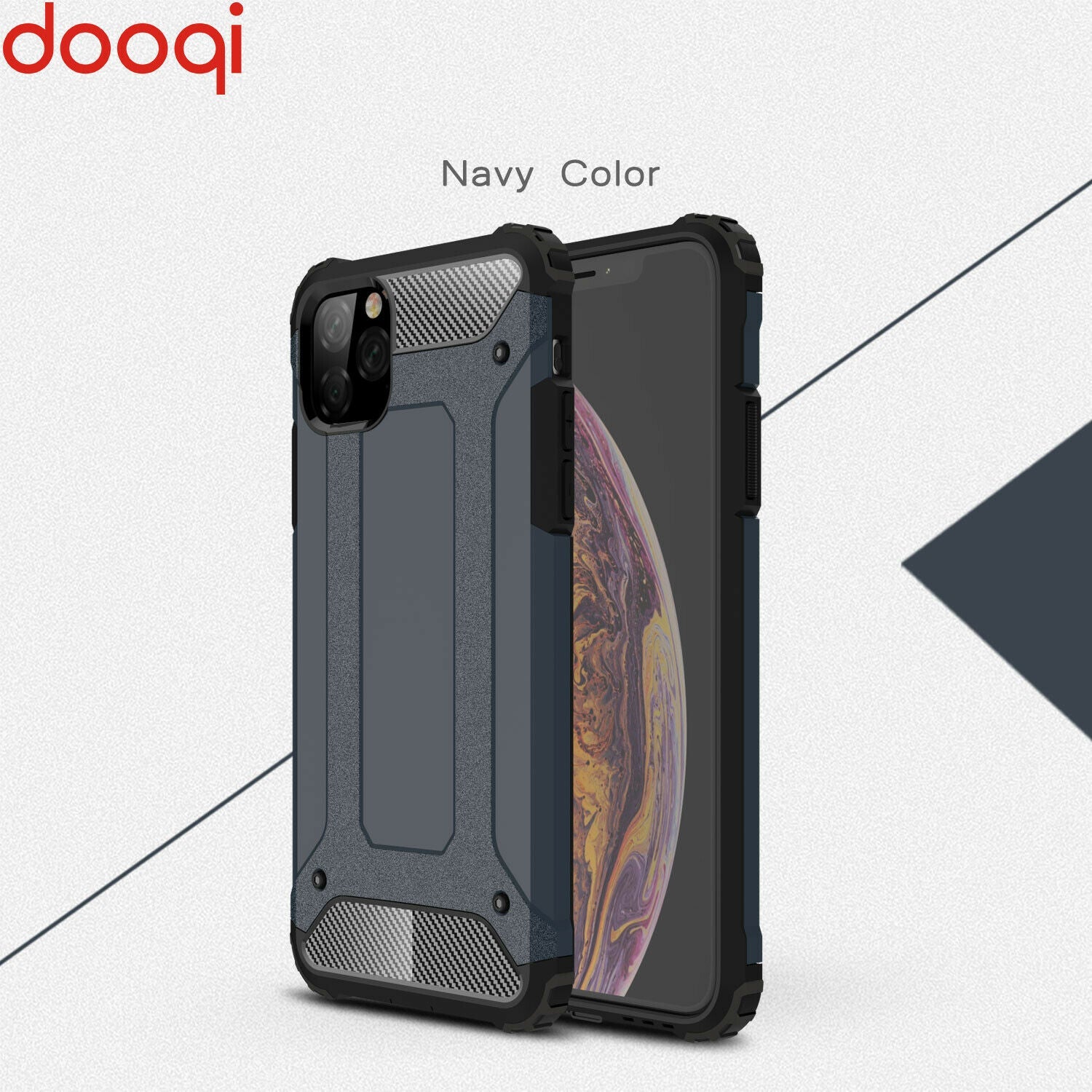 Shockproof Armor Protective Case+Tempered Glass For iPhone - carolay.co