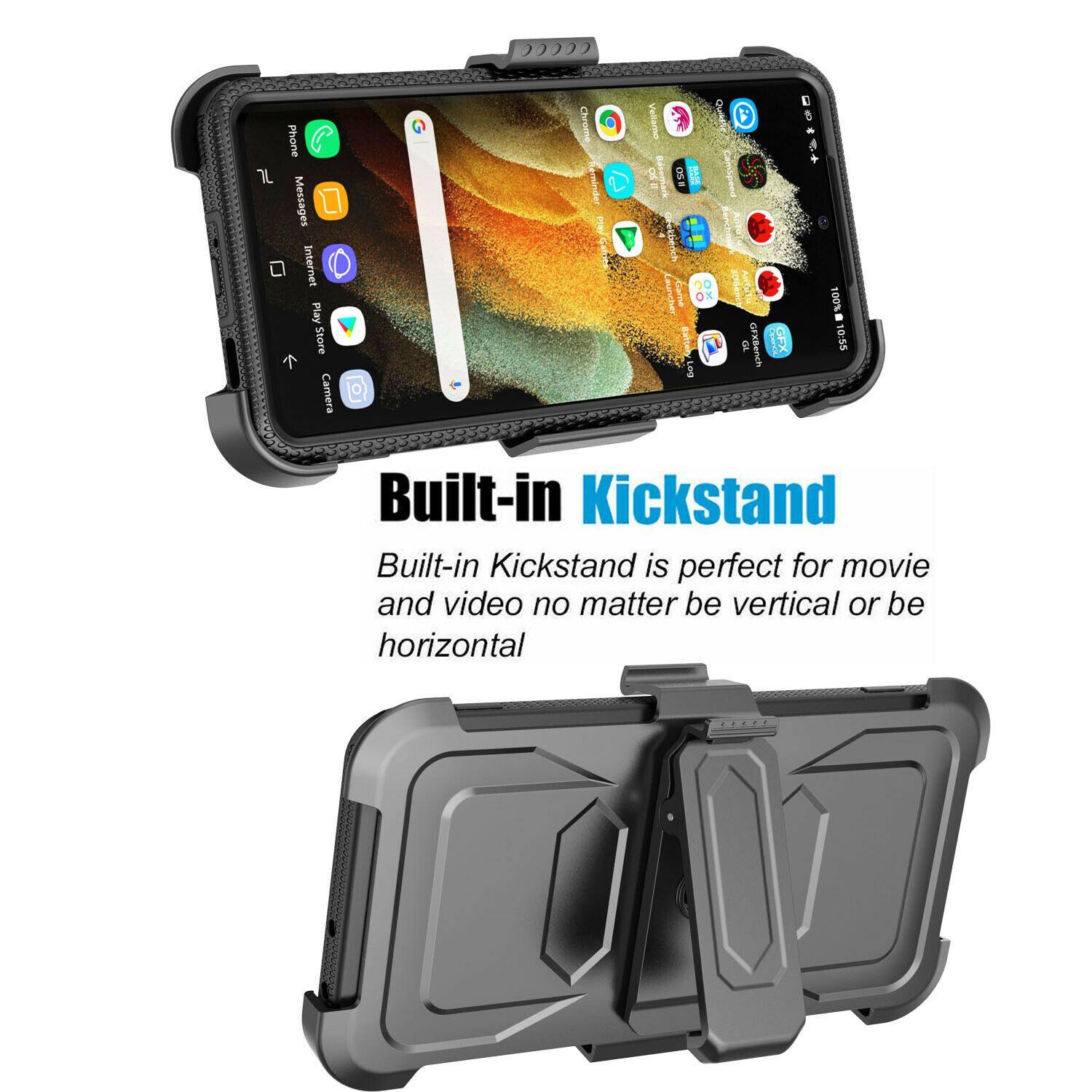 Shockproof Case Belt Clip Holster for Samsung S21 Ultra 5G - carolay.co