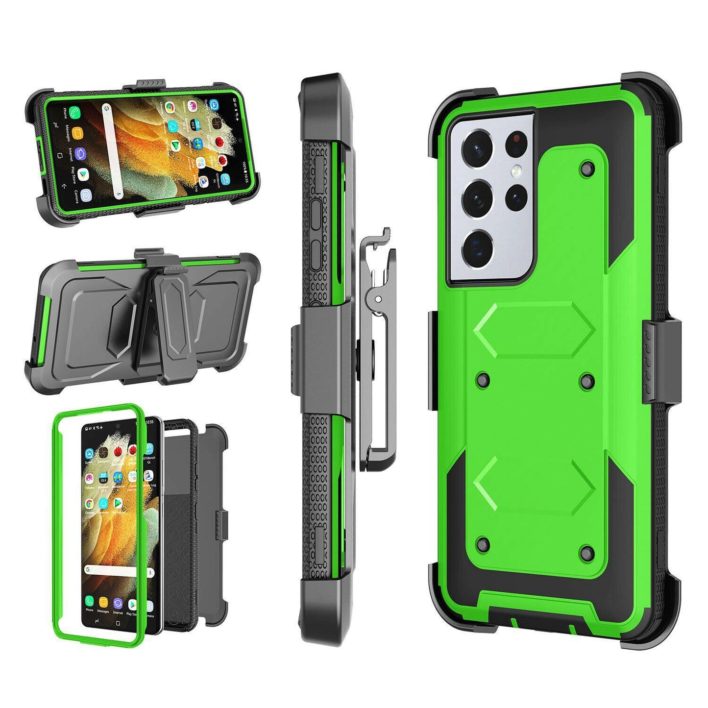 Shockproof Case Belt Clip Holster for Samsung S21 Ultra 5G - carolay.co