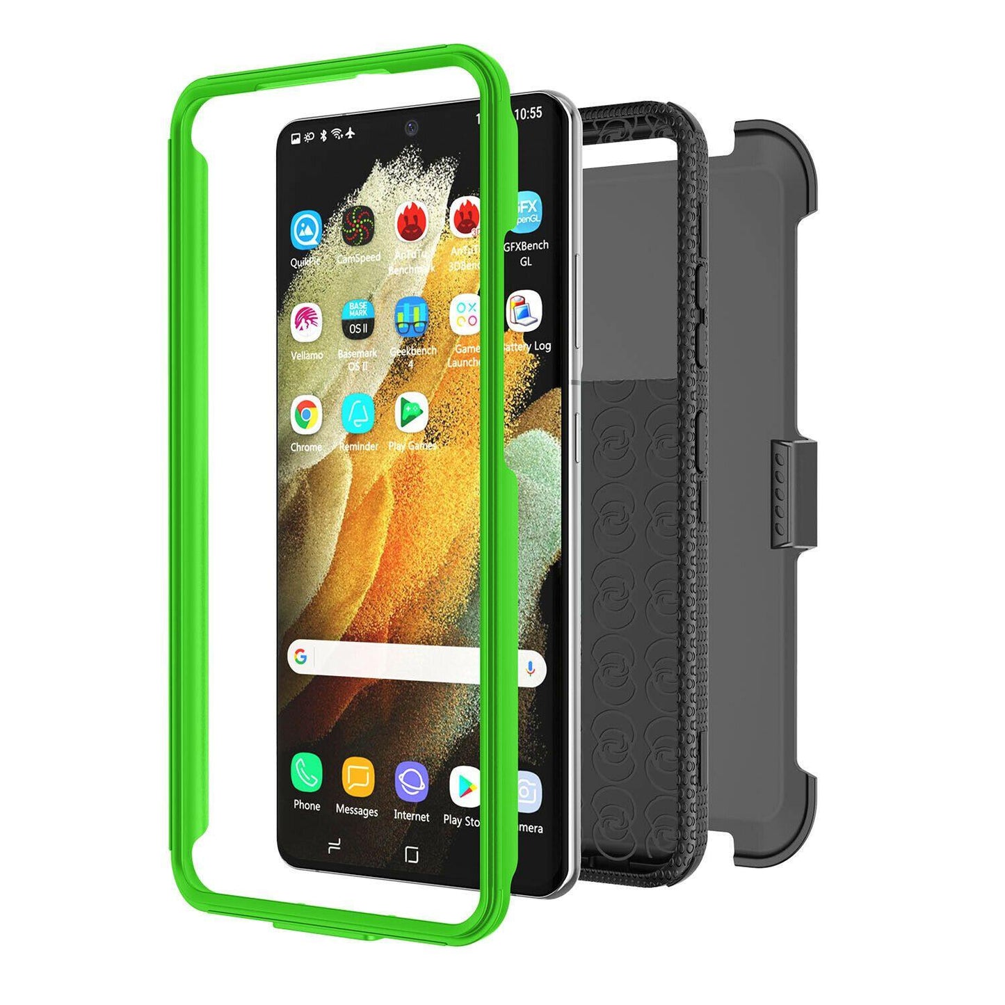 Shockproof Case Belt Clip Holster for Samsung S21 Ultra 5G - carolay.co