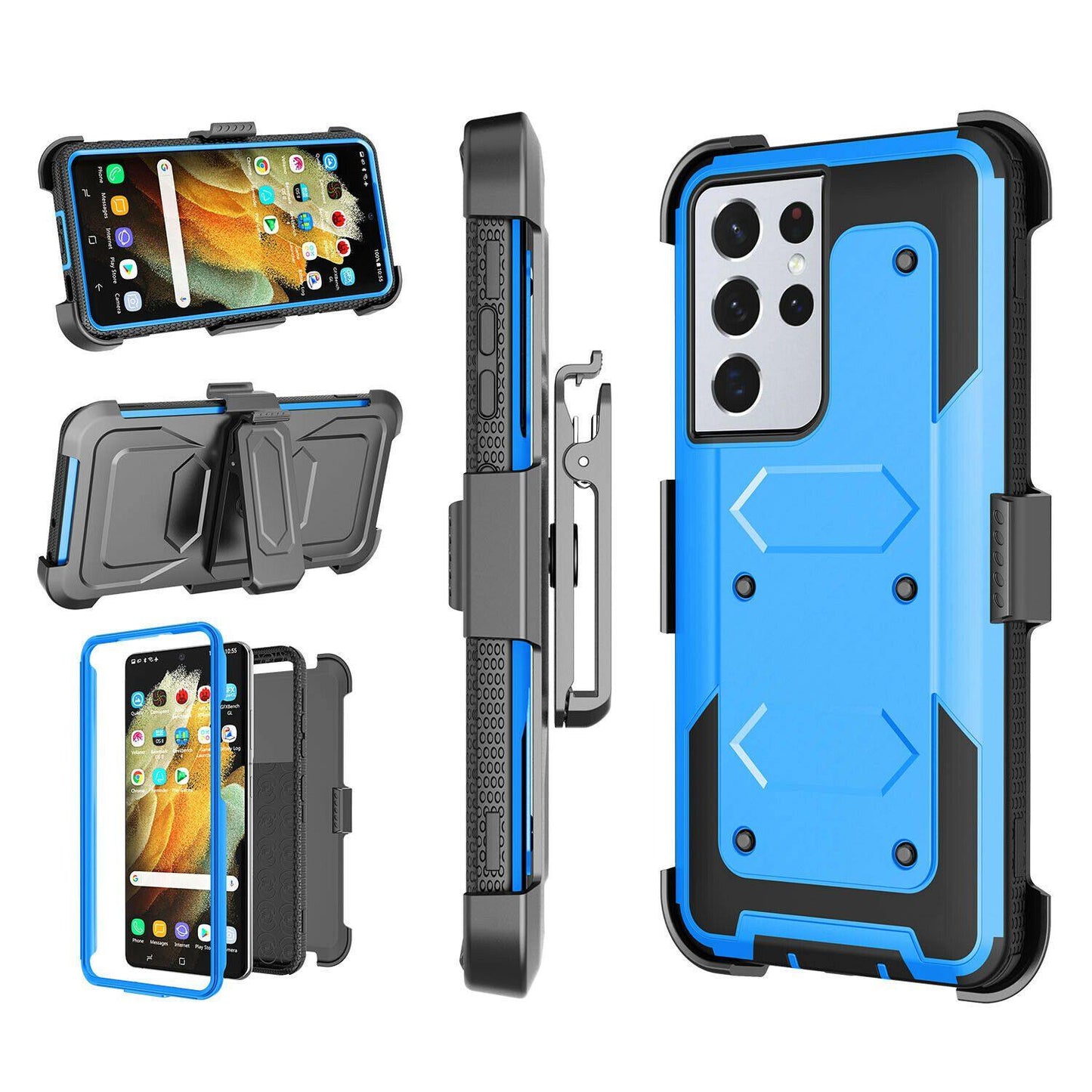 Shockproof Case Belt Clip Holster for Samsung S21 Ultra 5G - carolay.co