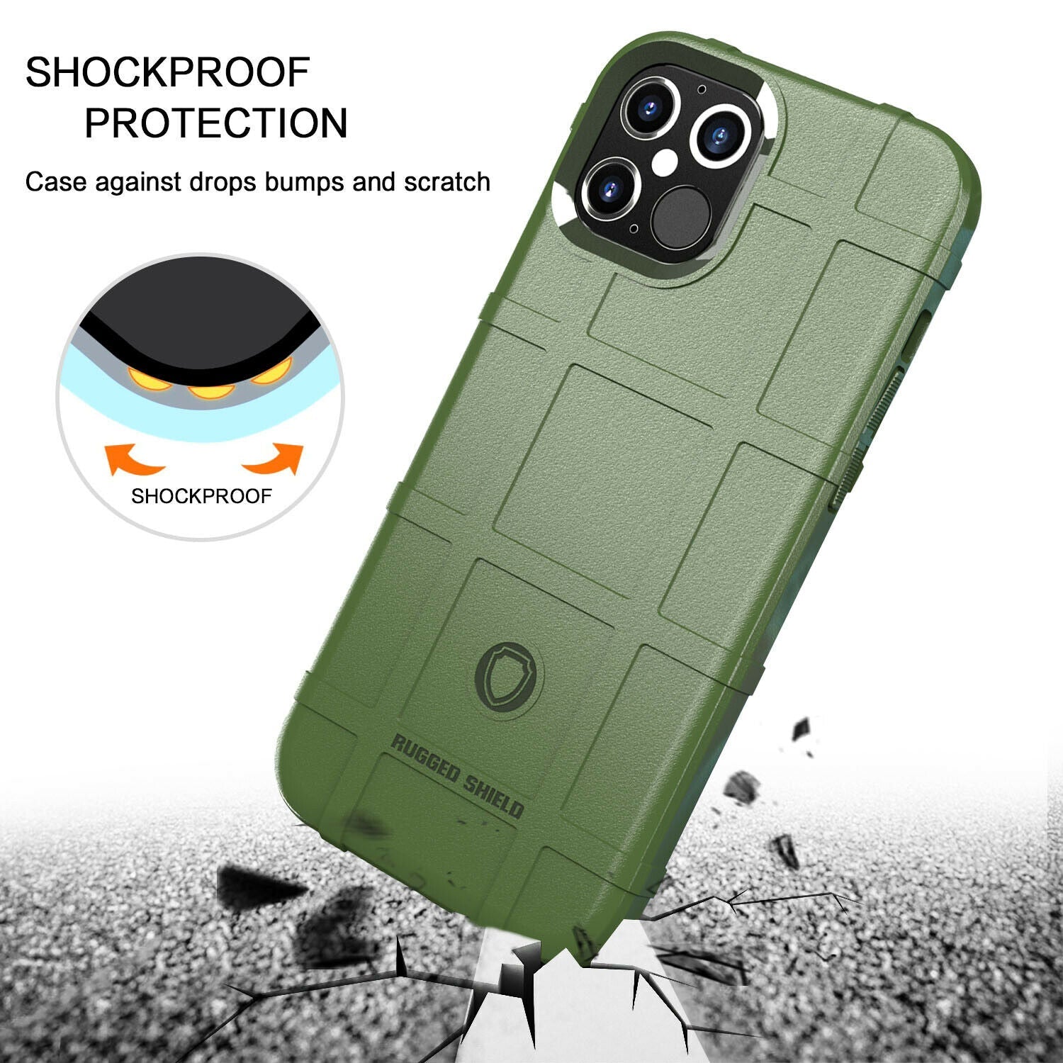 Shockproof Case Shield Armor Rubber Cover for iPhone - carolay.co