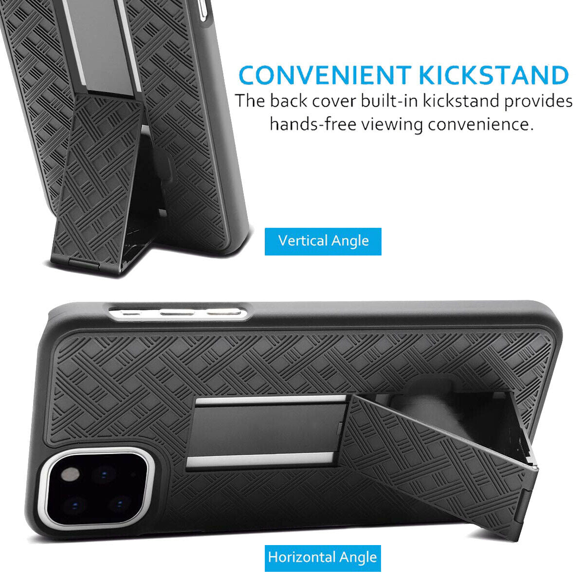 Shockproof Case with Kickstand Belt Clip Holster for iPhone - carolay.co