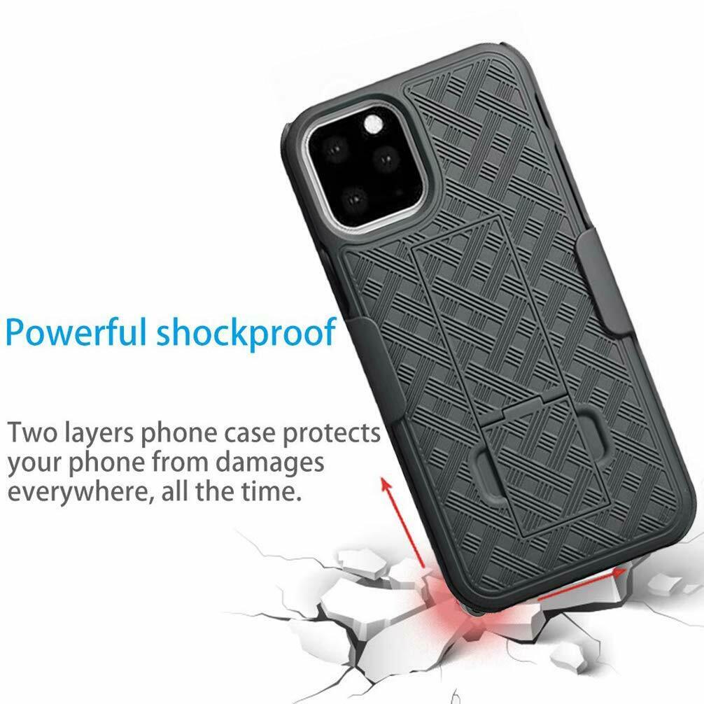 Shockproof Case with Kickstand Belt Clip Holster for iPhone - carolay.co