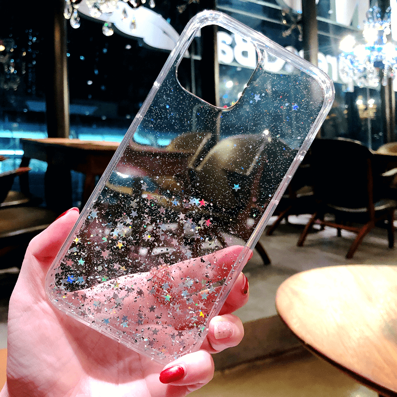 Shockproof Clear Case Bling Glitter Cover For iPhone - carolay.co