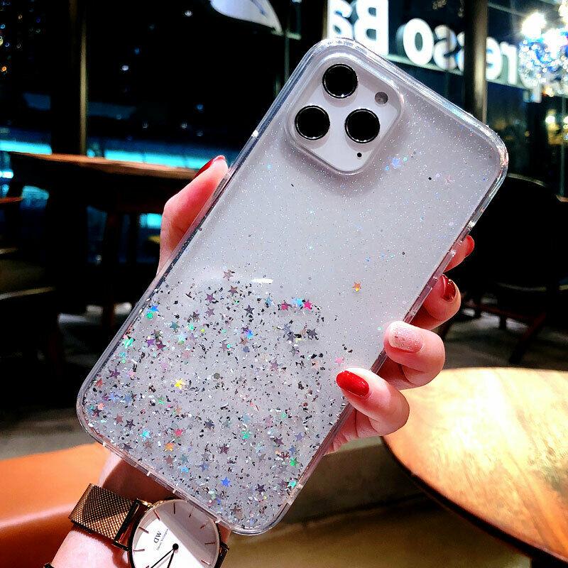 Shockproof Clear Case Bling Glitter Cover For iPhone - carolay.co