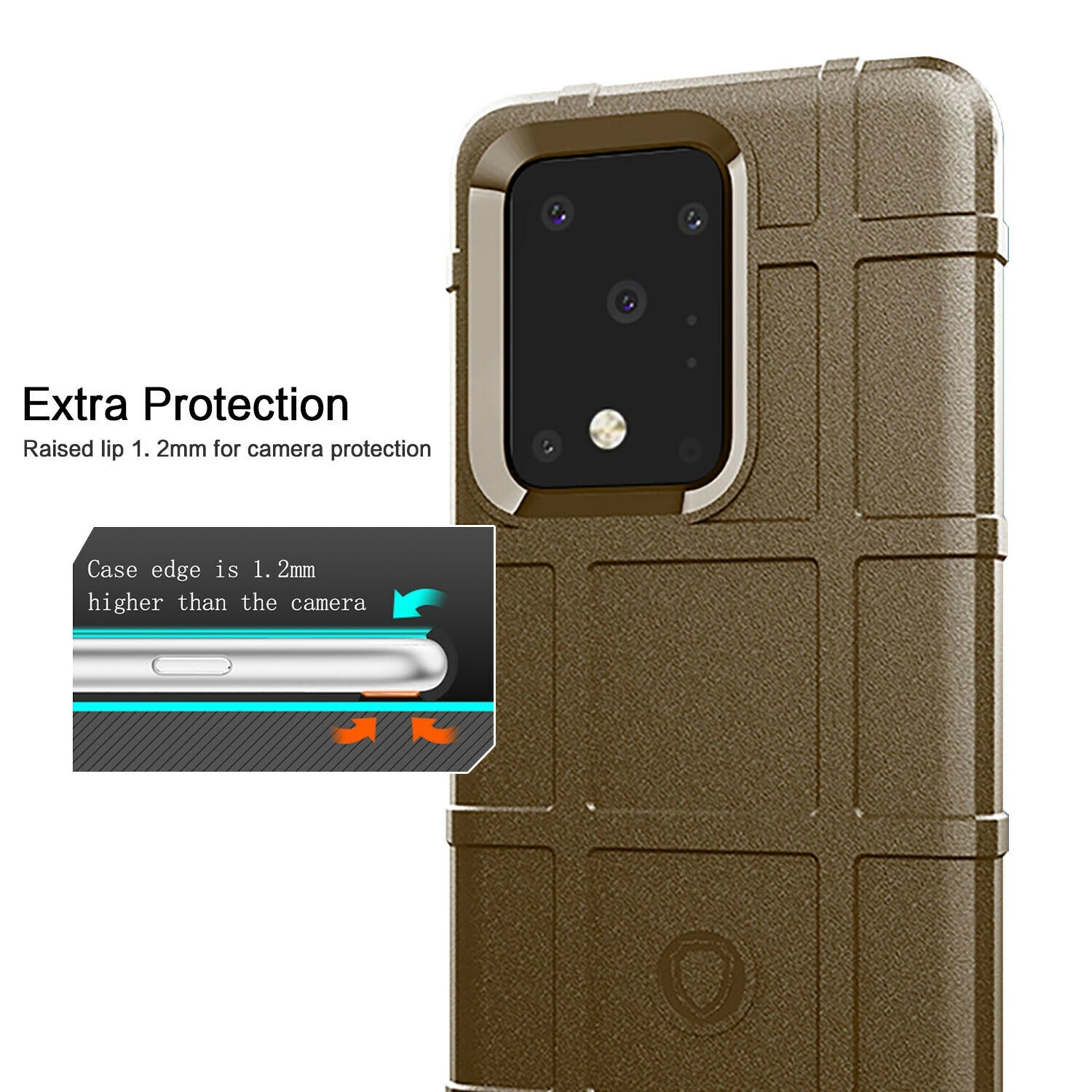 Shockproof Rugged Shield Matte Back Case for Samsung Galaxy S20 FE - carolay.co