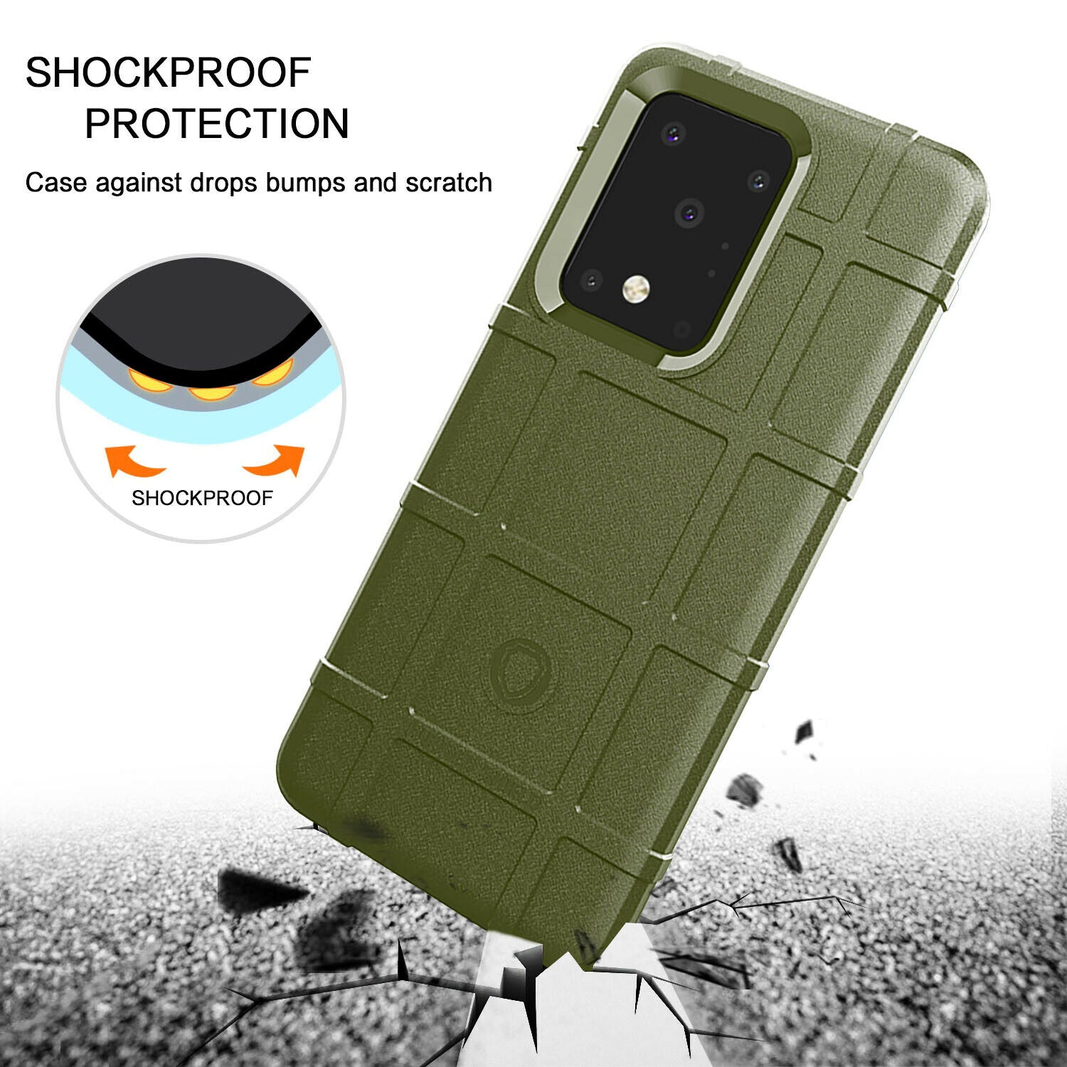 Shockproof Rugged Shield Matte Back Case for Samsung Galaxy S20 FE - carolay.co