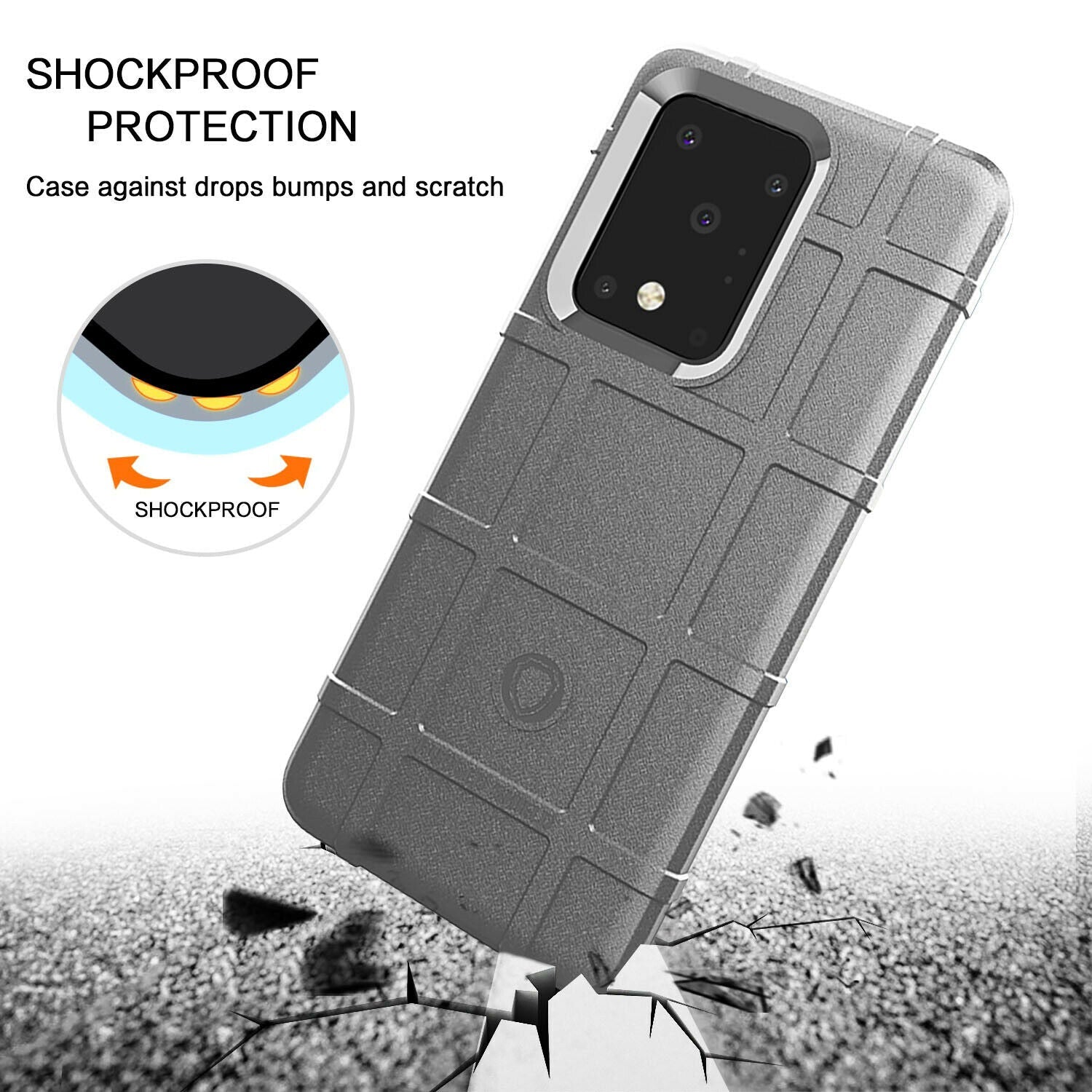 Shockproof Rugged Shield Matte Back Case for Samsung Galaxy S20 FE - carolay.co