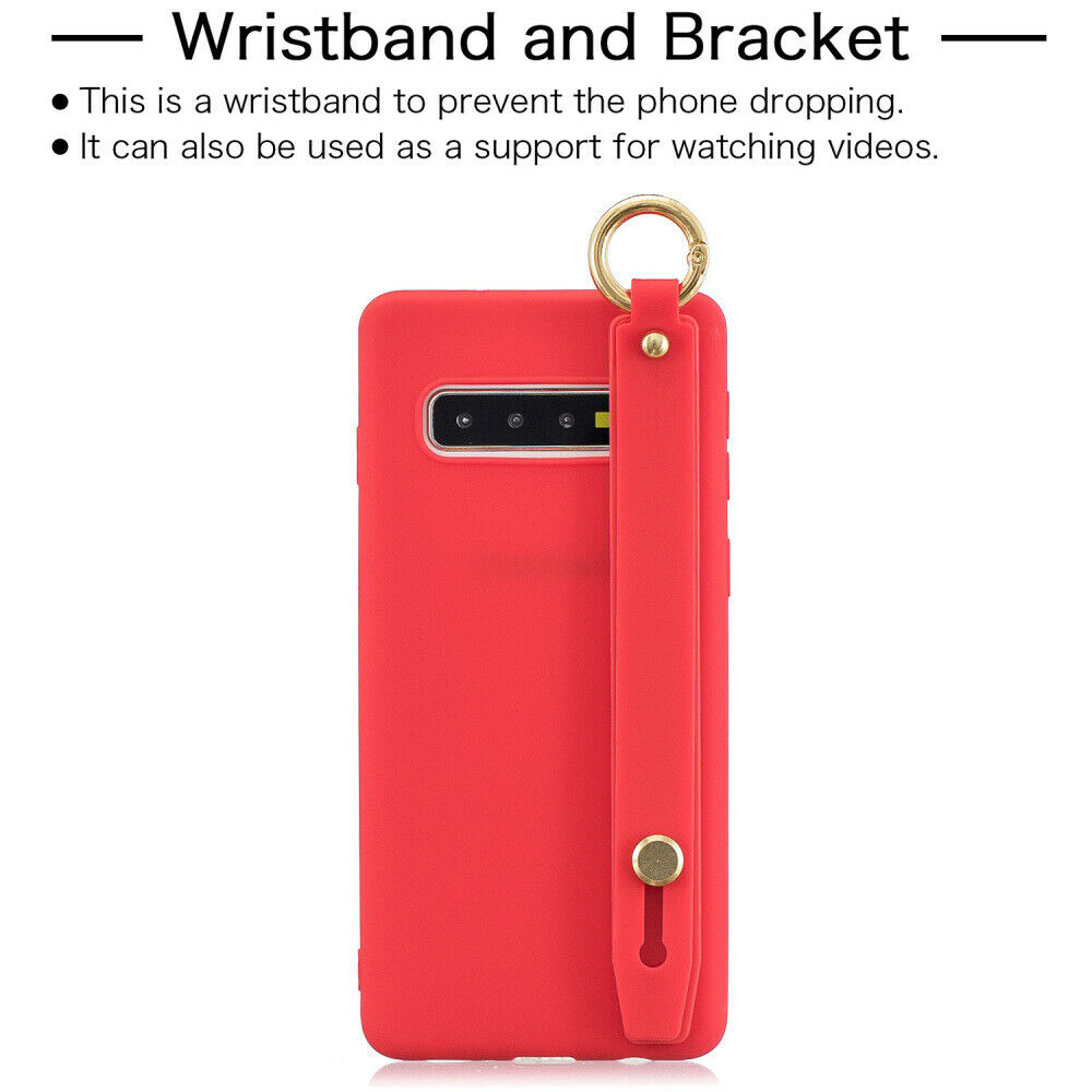 Silicone Soft Stand Cover+Wrist Strap For Samsung Galaxy - carolay.co