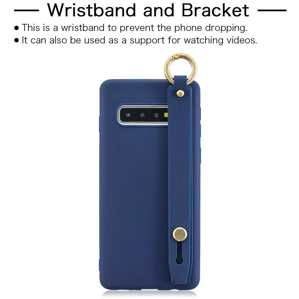 Silicone Soft Stand Cover+Wrist Strap For Samsung Galaxy - carolay.co