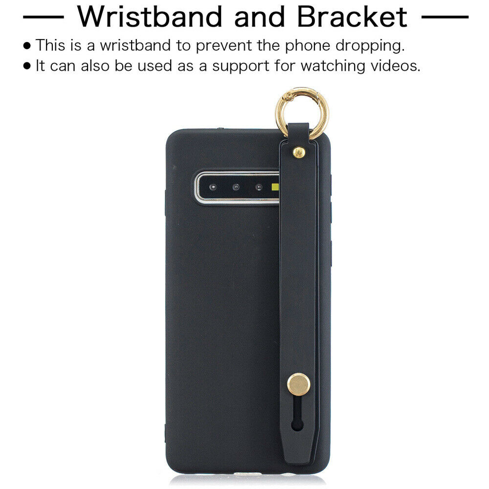 Silicone Soft Stand Cover+Wrist Strap For Samsung Galaxy - carolay.co