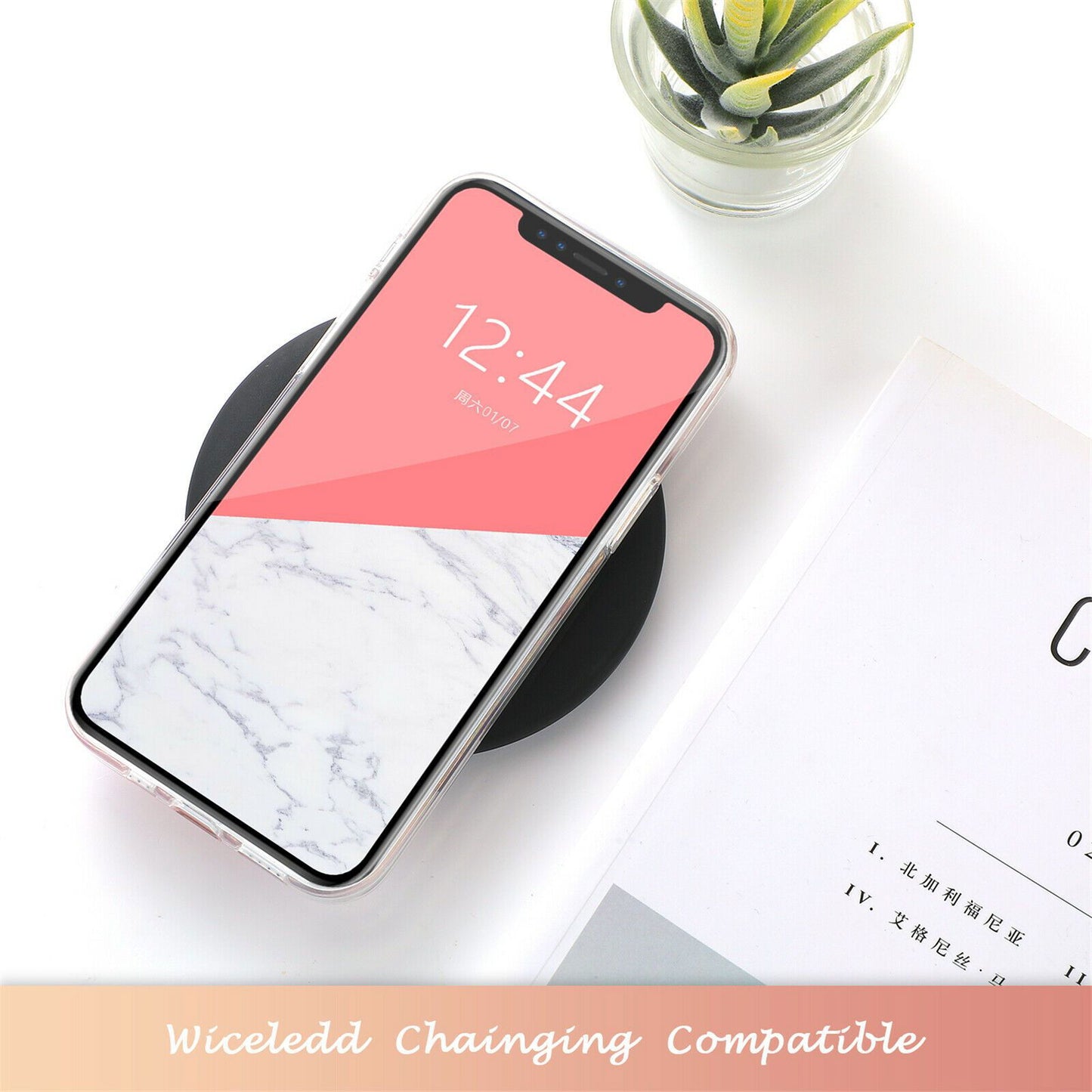 Slim Clear Marble Pattern Case For iPhone - carolay.co