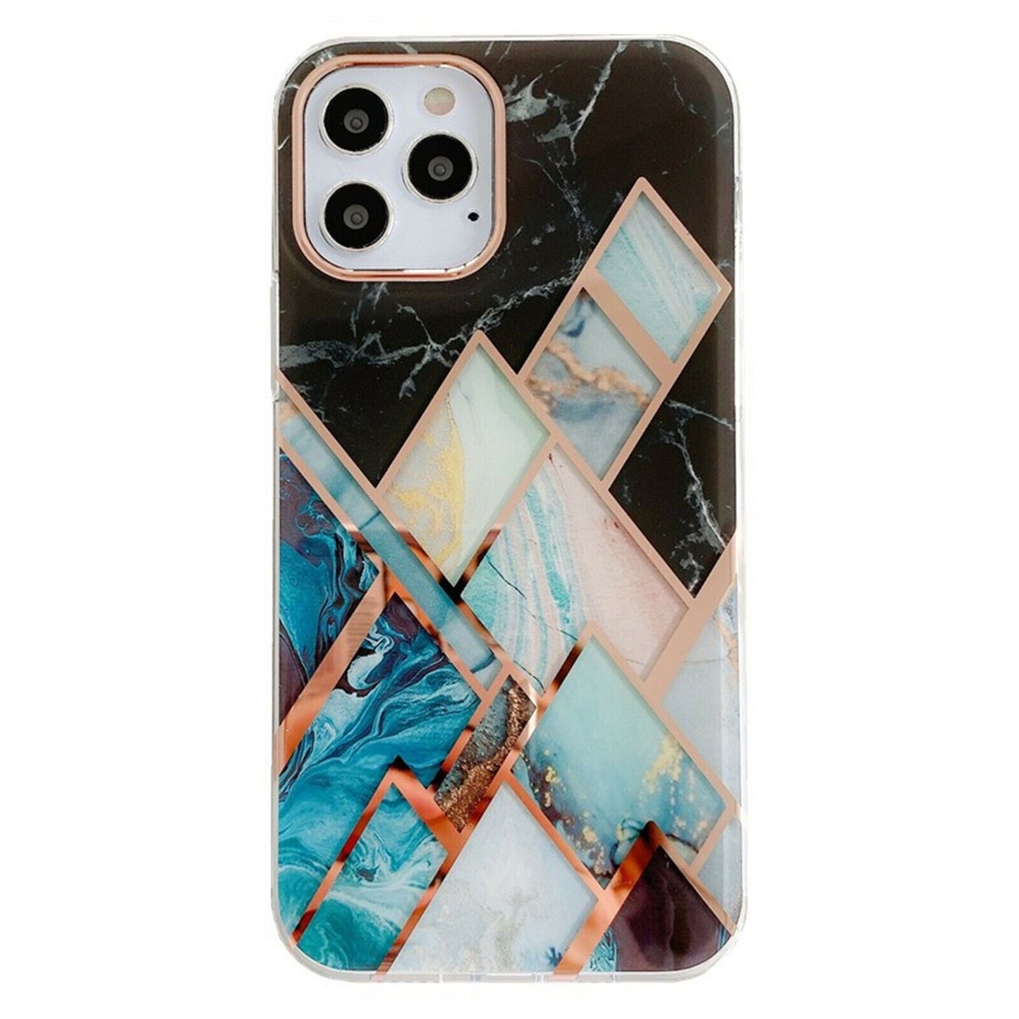 Slim Clear Marble Pattern Case For iPhone - carolay.co
