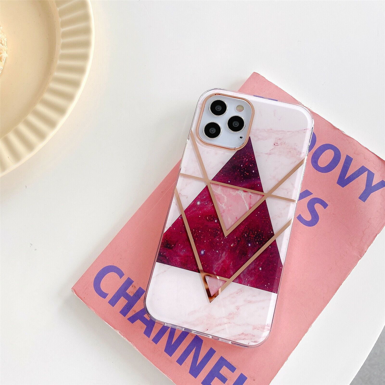 Slim Clear Marble Pattern Case For iPhone - carolay.co