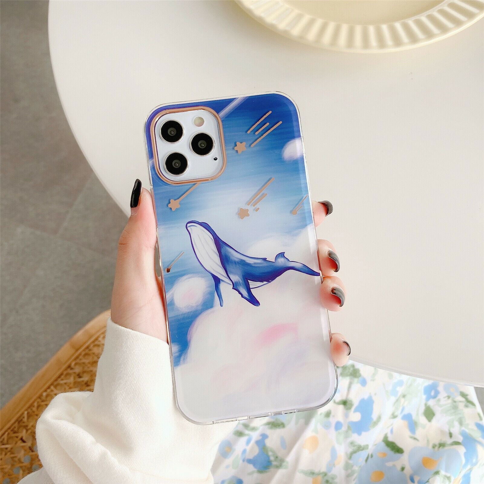 Slim Clear Marble Pattern Case For iPhone - carolay.co