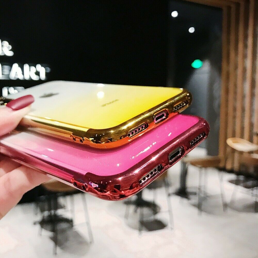 Slim Gradient Color Soft Back Case For iPhone - carolay.co