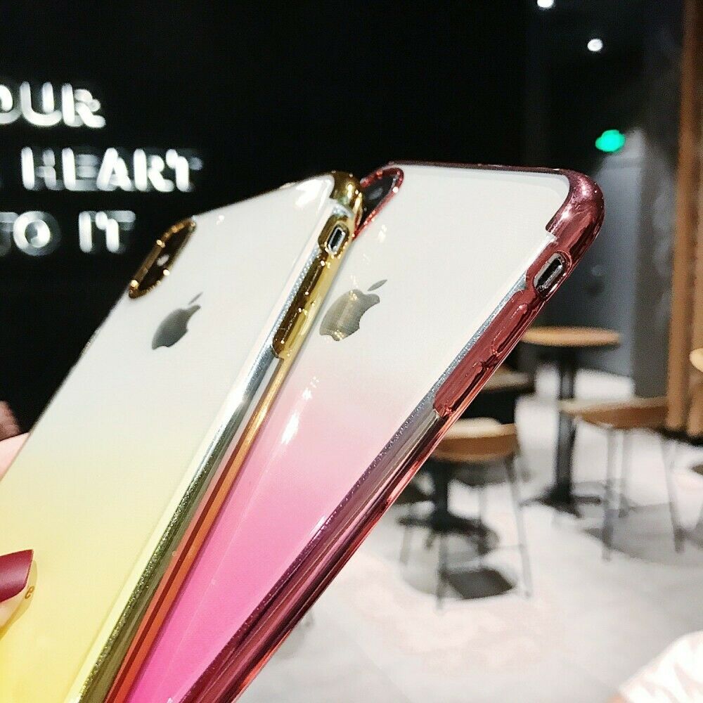 Slim Gradient Color Soft Back Case For iPhone - carolay.co