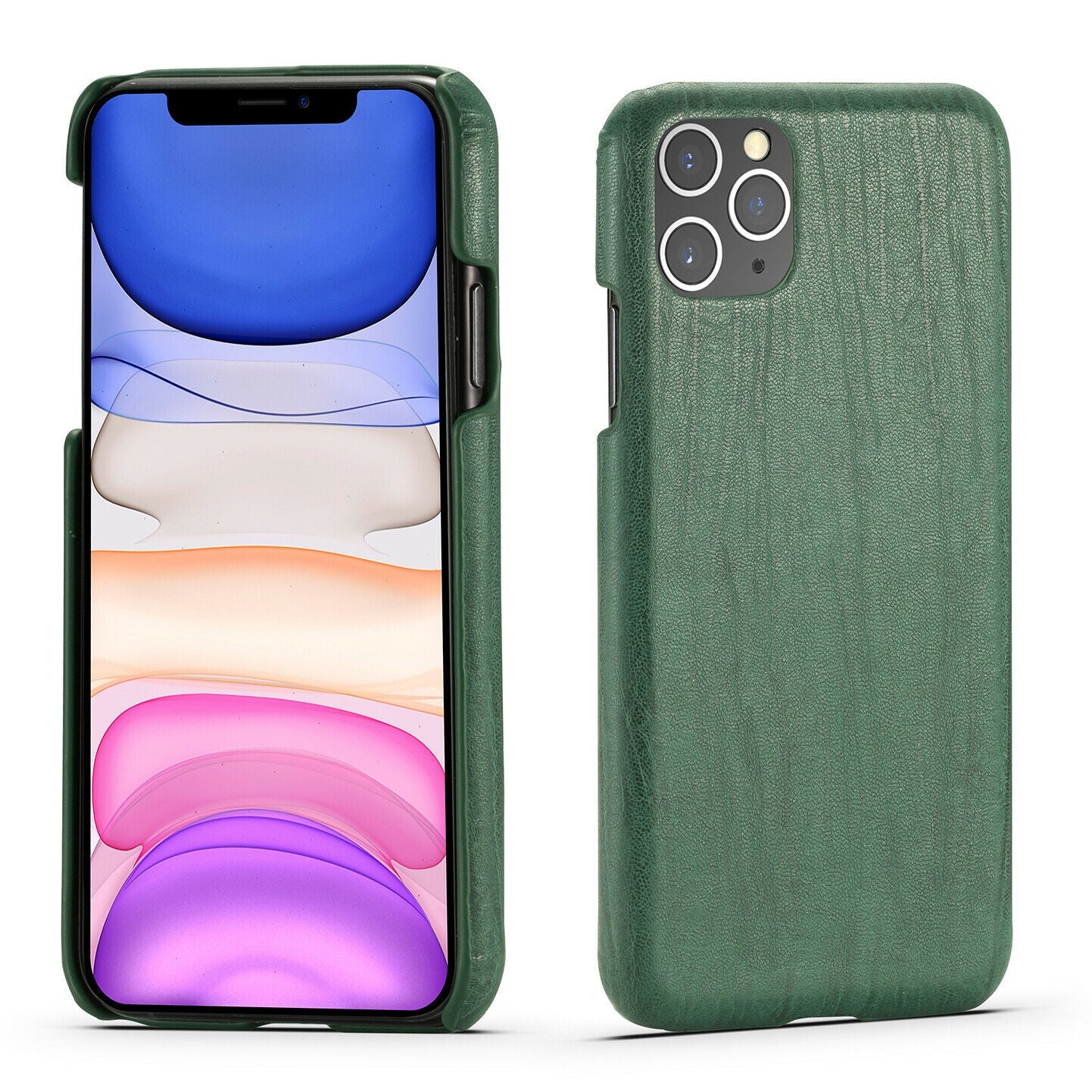 Slim Hybrid Leather Back Case Skin For iPhone - carolay.co