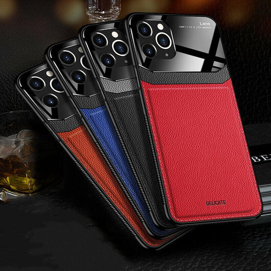 Slim Hybrid Leather Cover For iPhone - carolay.co
