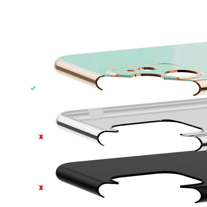 Slim Plating Ring Holder Stand Case for Samsung Galaxy - carolay.co