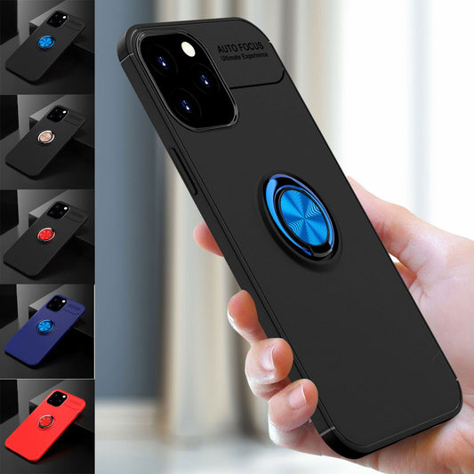 Slim Soft Ring Stand Shockproof Case For iPhone - carolay.co