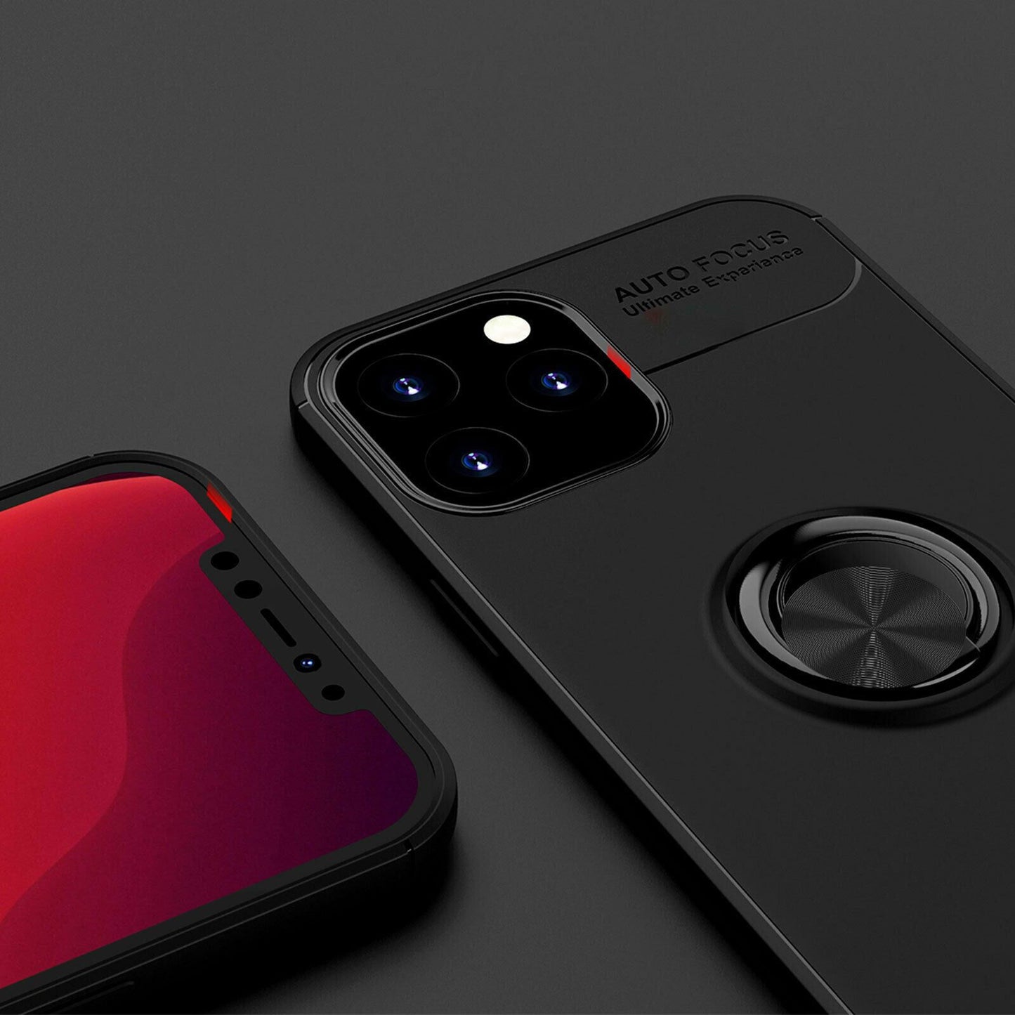 Slim Soft Ring Stand Shockproof Case For iPhone - carolay.co