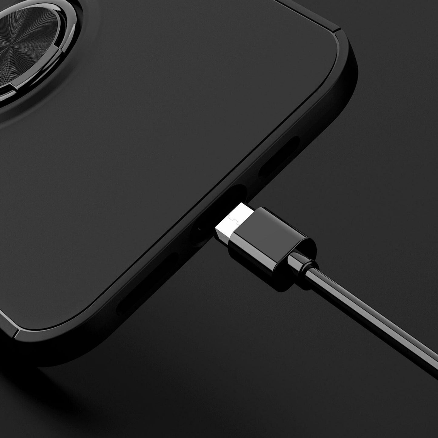 Slim Soft Ring Stand Shockproof Case For iPhone - carolay.co