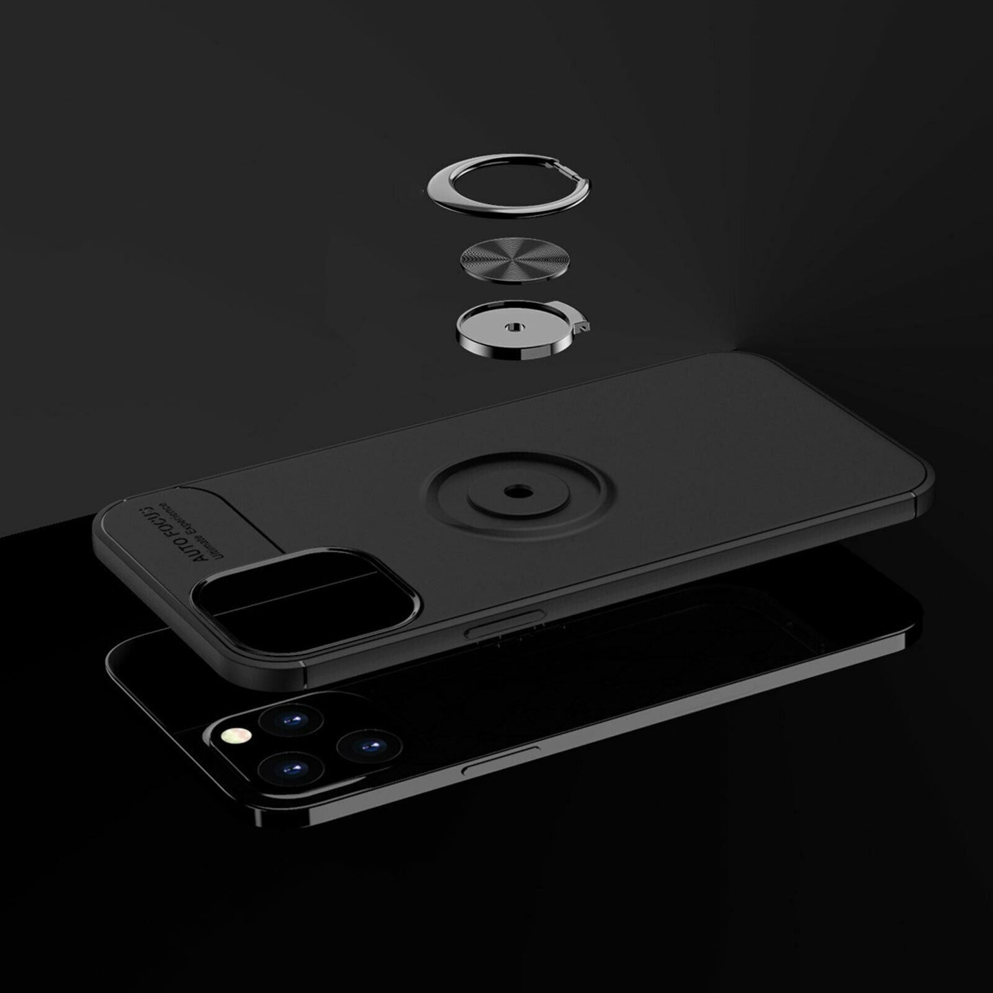 Slim Soft Ring Stand Shockproof Case For iPhone - carolay.co