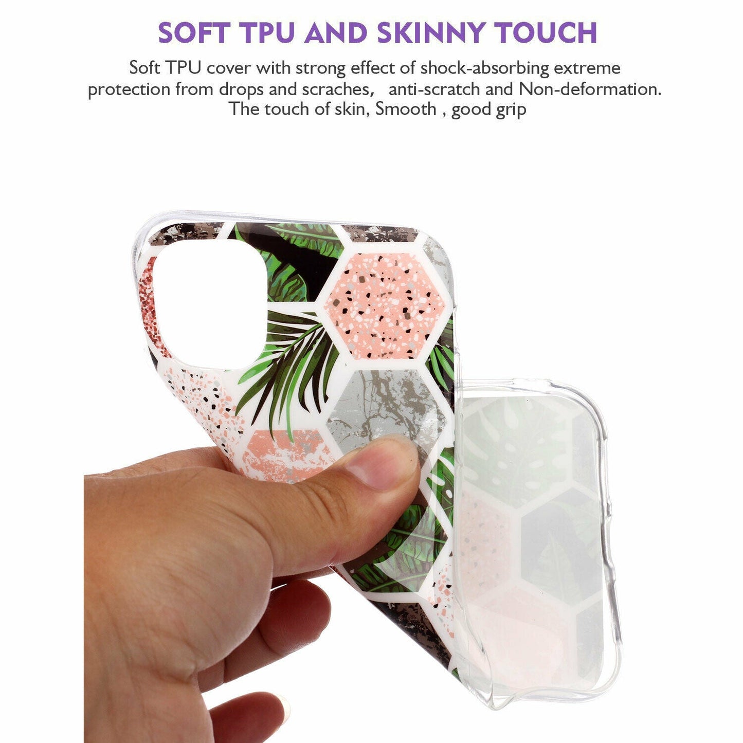 Soft Marble Silicone Rubber Ultra Thin Gel Back Case For iPhone - carolay.co
