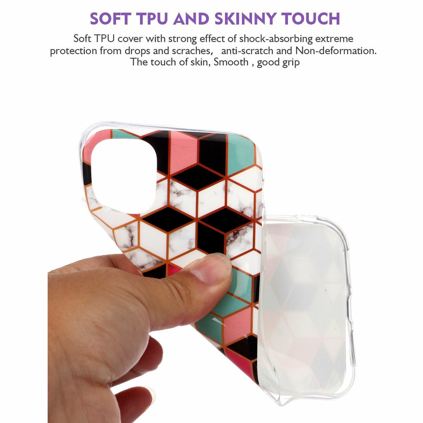 Soft Marble Silicone Rubber Ultra Thin Gel Back Case For iPhone - carolay.co