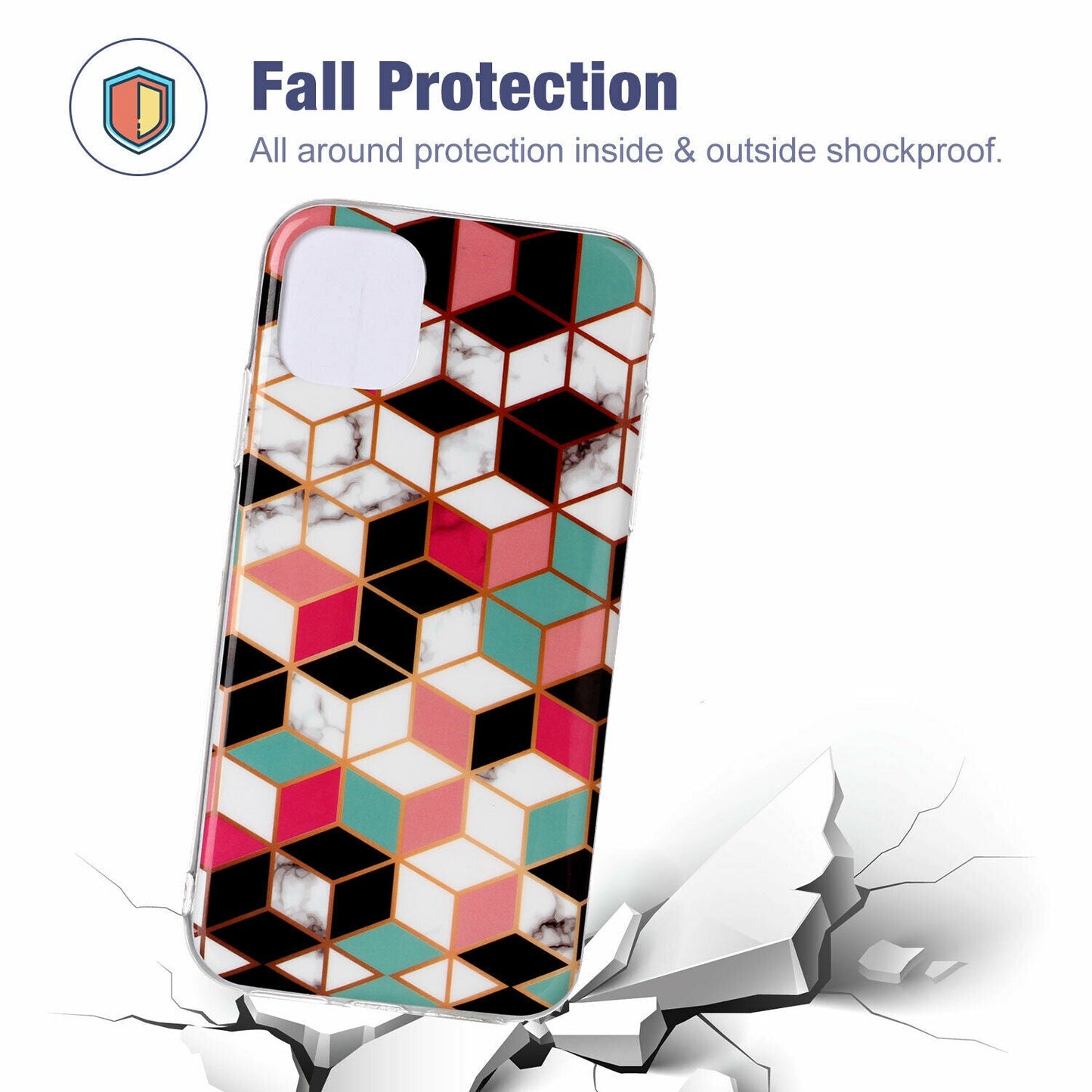 Soft Marble Silicone Rubber Ultra Thin Gel Back Case For iPhone - carolay.co