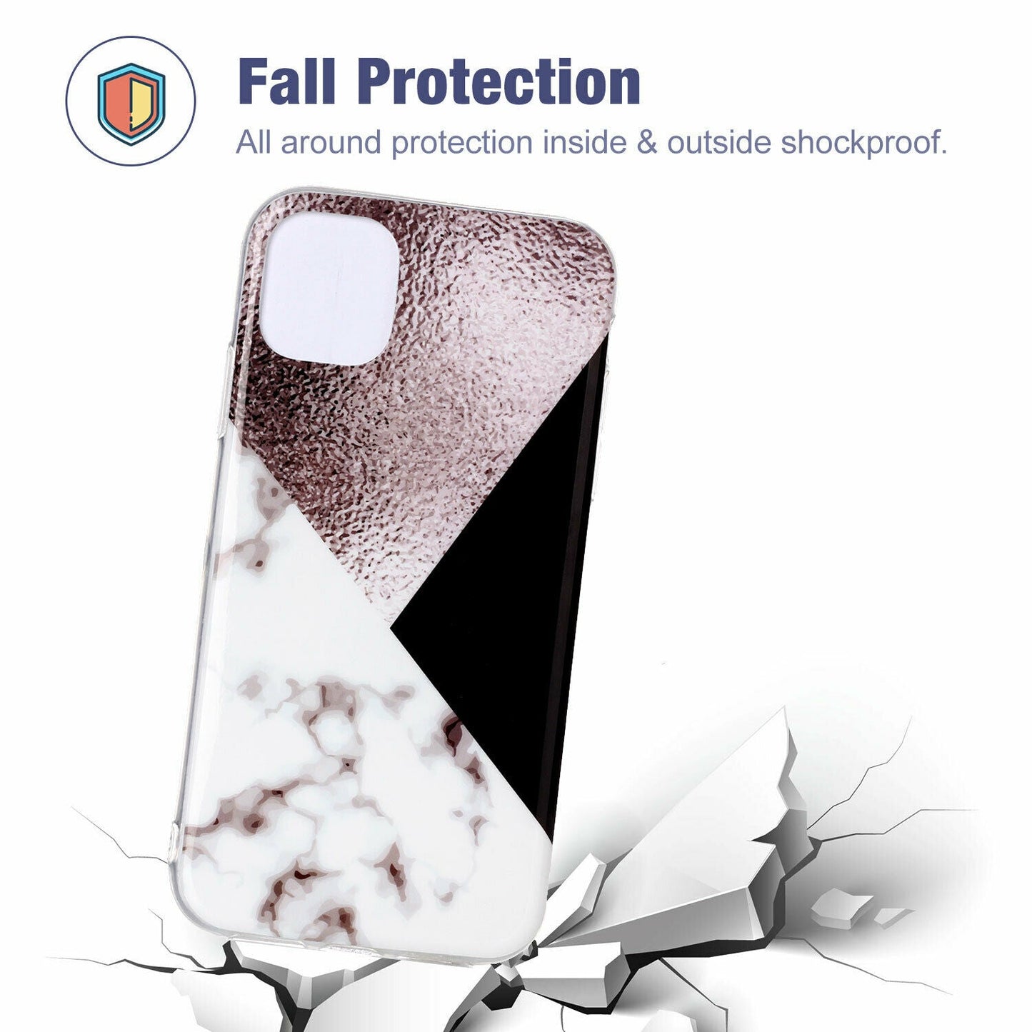 Soft Marble Silicone Rubber Ultra Thin Gel Back Case For iPhone - carolay.co