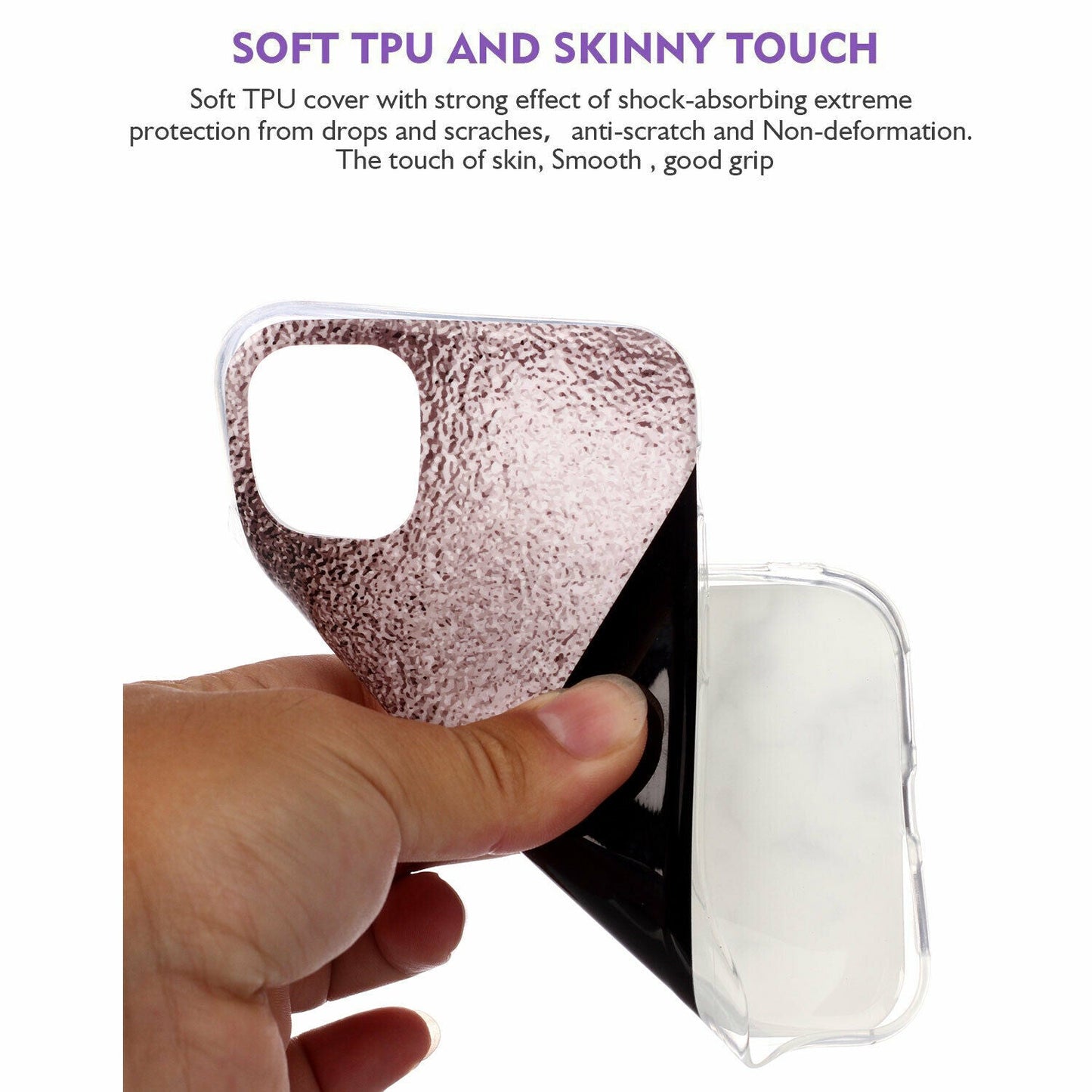 Soft Marble Silicone Rubber Ultra Thin Gel Back Case For iPhone - carolay.co