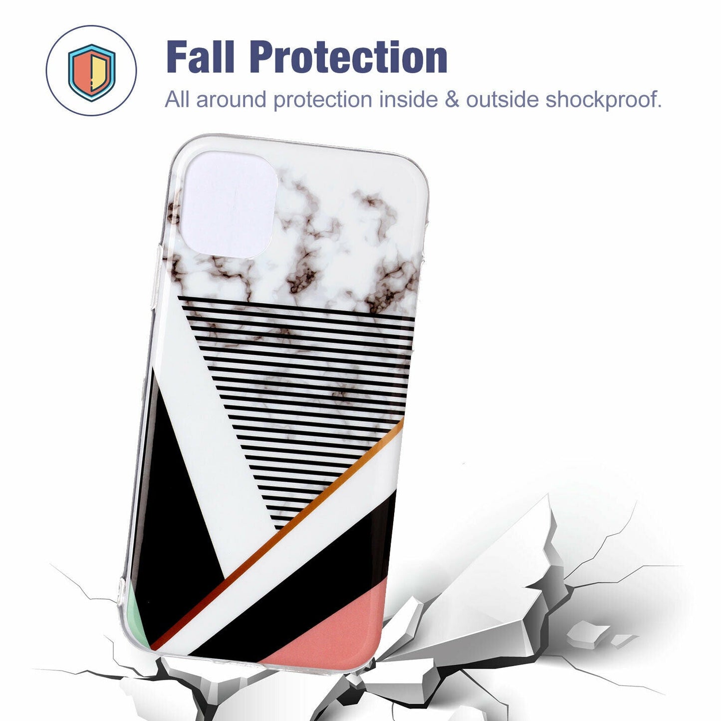 Soft Marble Silicone Rubber Ultra Thin Gel Back Case For iPhone - carolay.co