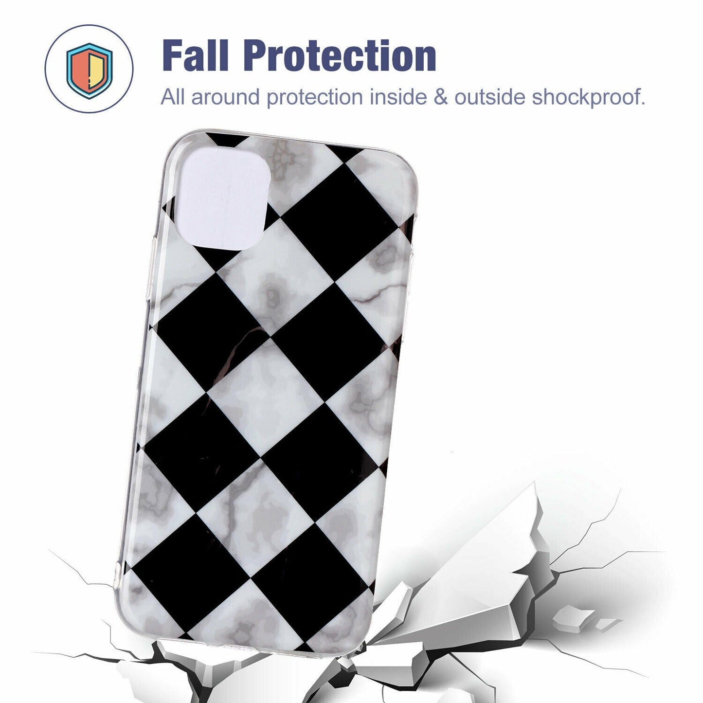 Soft Marble Silicone Rubber Ultra Thin Gel Back Case For iPhone - carolay.co