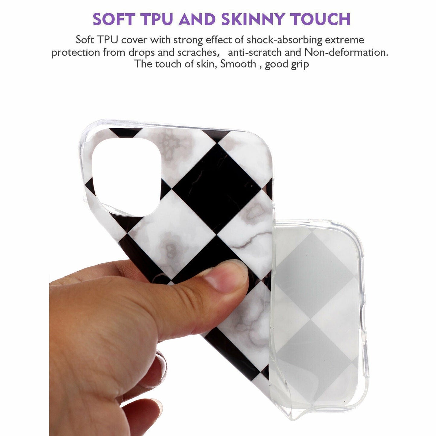 Soft Marble Silicone Rubber Ultra Thin Gel Back Case For iPhone - carolay.co