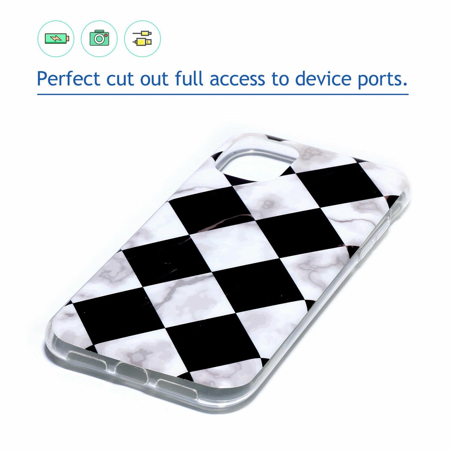 Soft Marble Silicone Rubber Ultra Thin Gel Back Case For iPhone - carolay.co