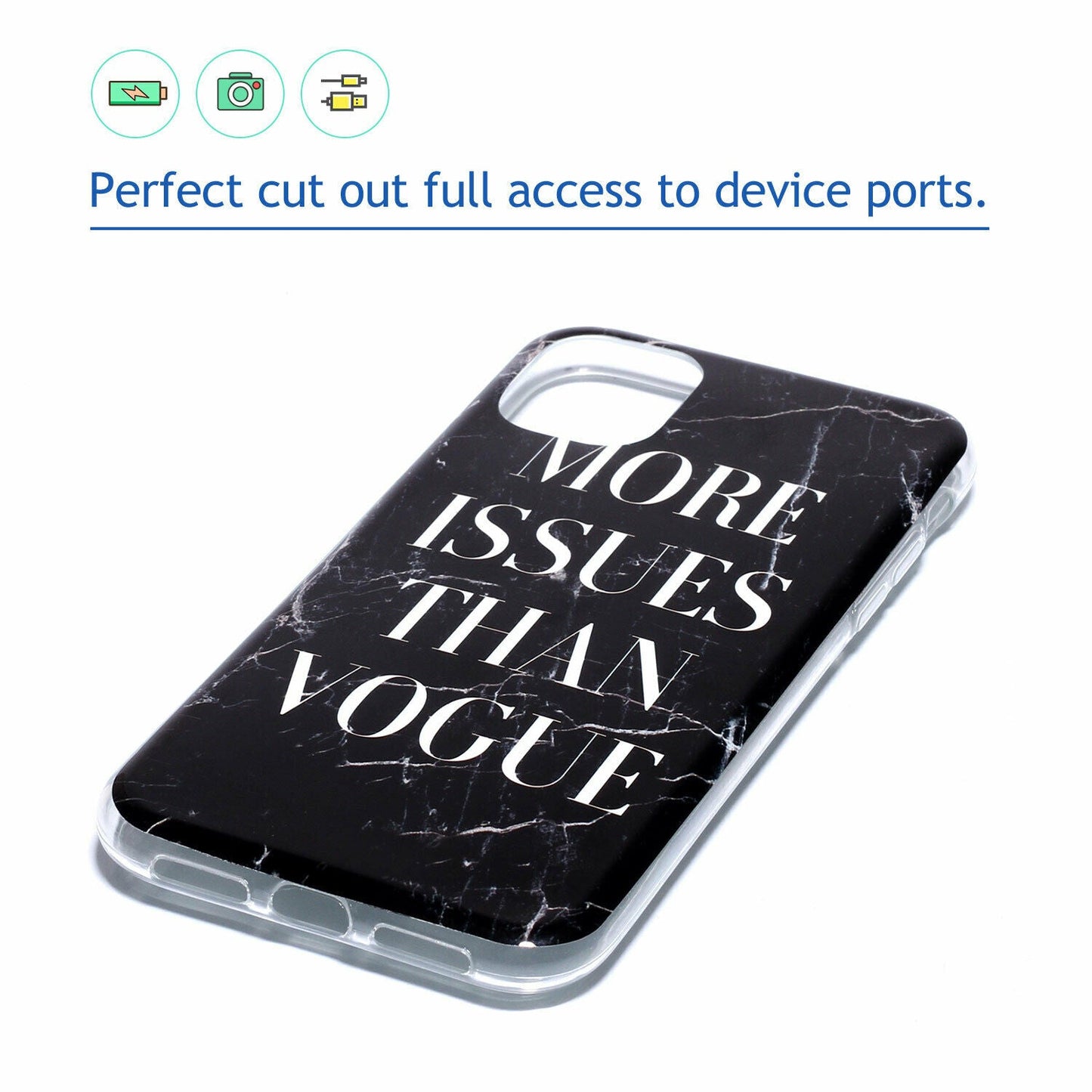 Soft Marble Silicone Rubber Ultra Thin Gel Back Case For iPhone - carolay.co