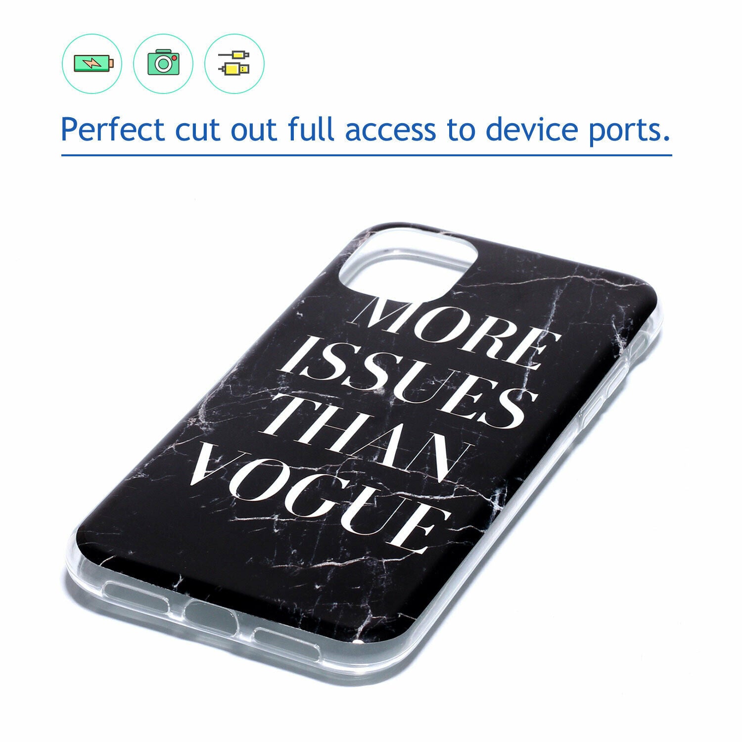 Soft Marble Silicone Rubber Ultra Thin Gel Back Case For iPhone - carolay.co