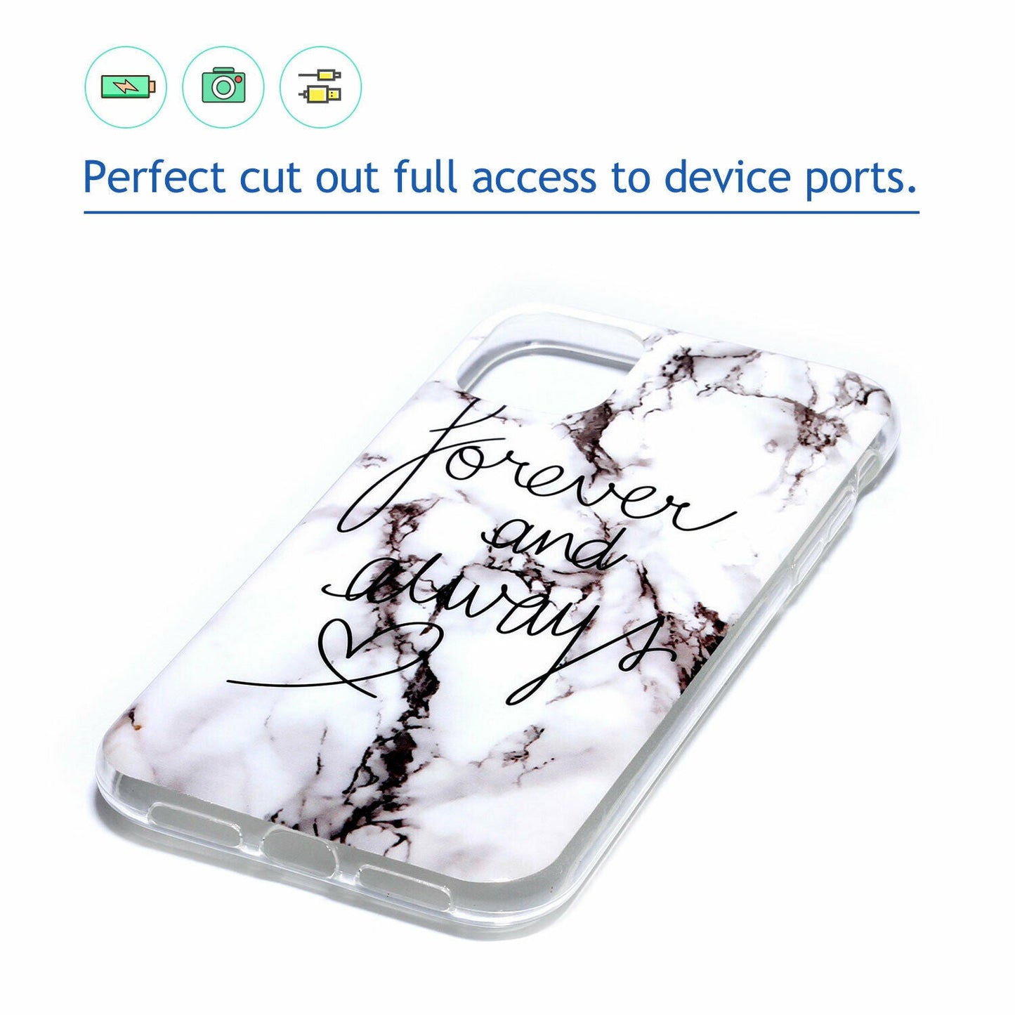 Soft Marble Silicone Rubber Ultra Thin Gel Back Case For iPhone - carolay.co