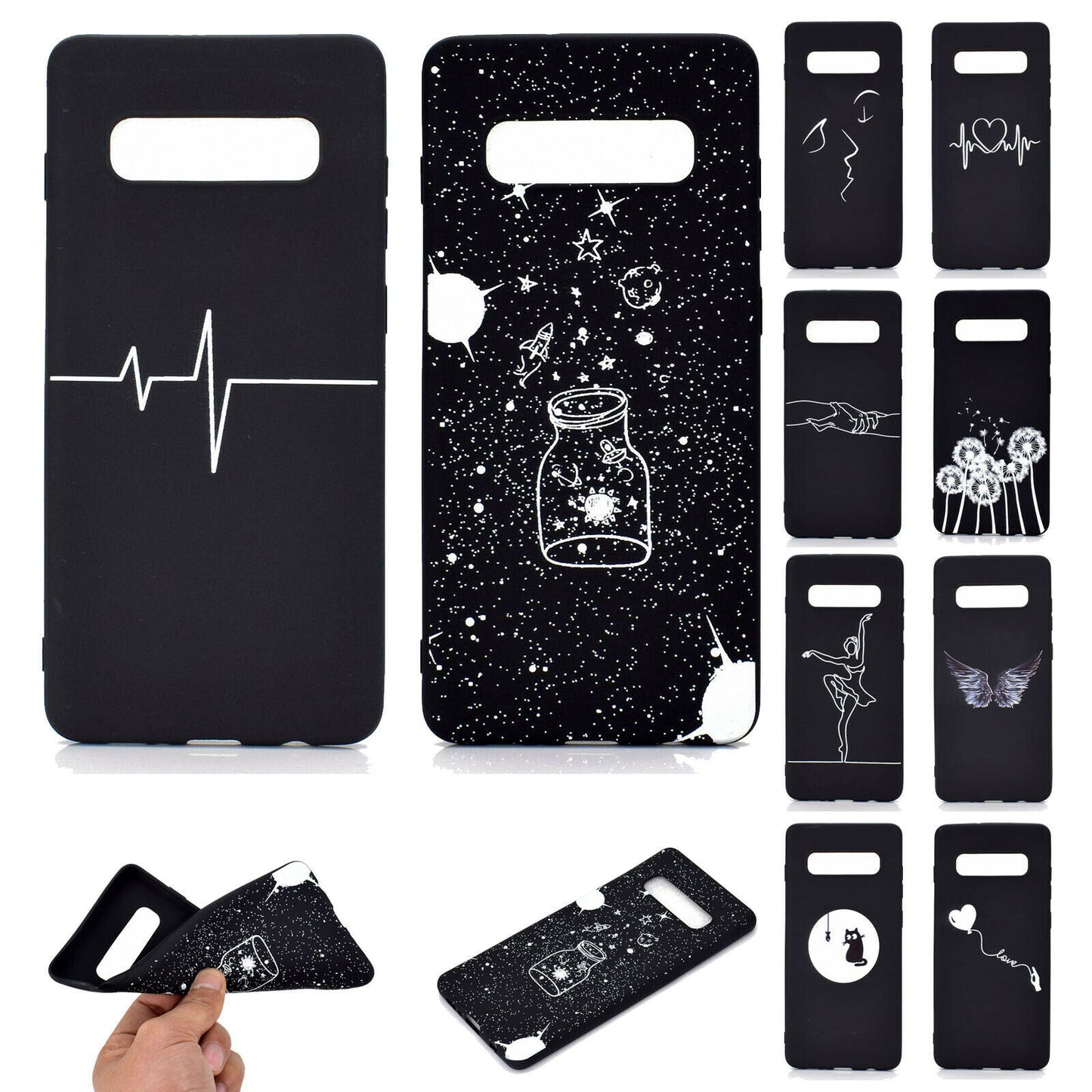 Soft Silicone Pattern Slim Back Case For Samsung Galaxy - carolay.co