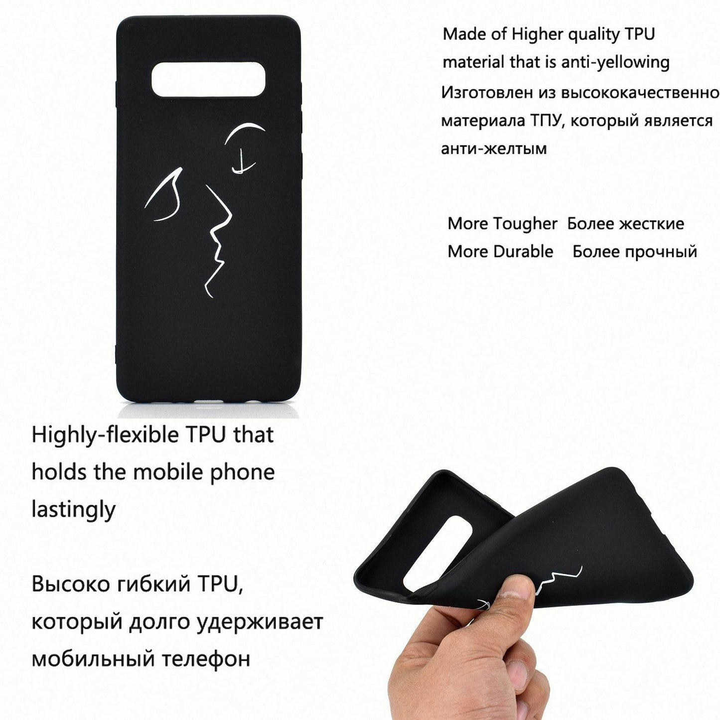 Soft Silicone Pattern Slim Back Case For Samsung Galaxy - carolay.co