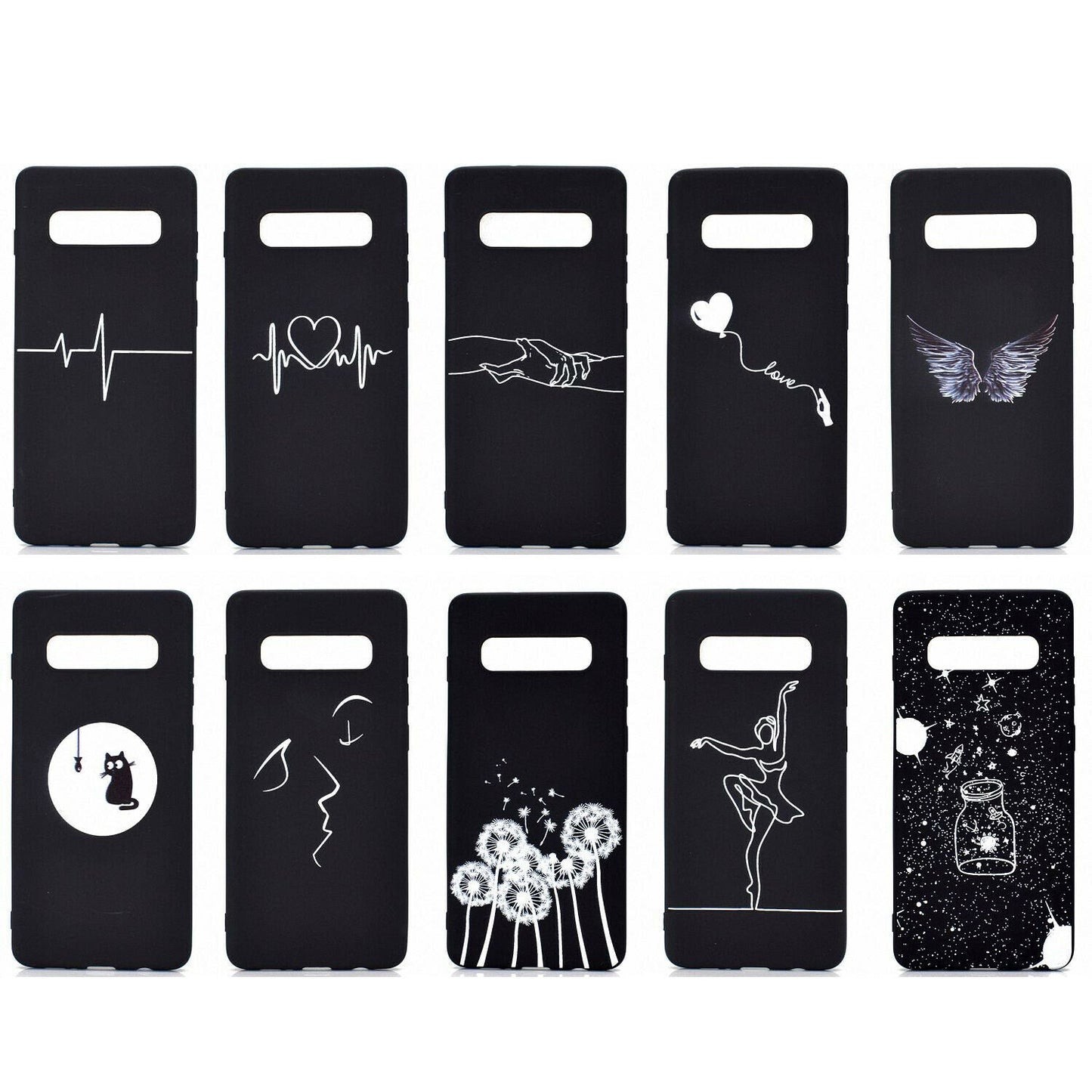 Soft Silicone Pattern Slim Back Case For Samsung Galaxy - carolay.co